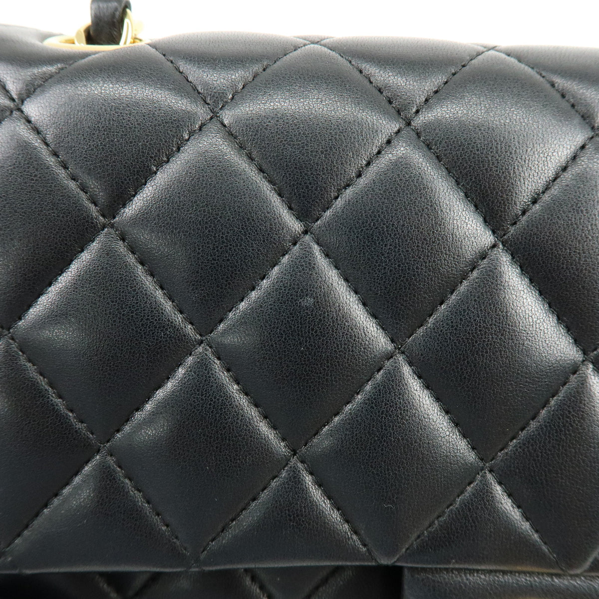 CHANEL Matelasse 25 Lamb Skin Double Flap Chain Shoulder Bag A01112