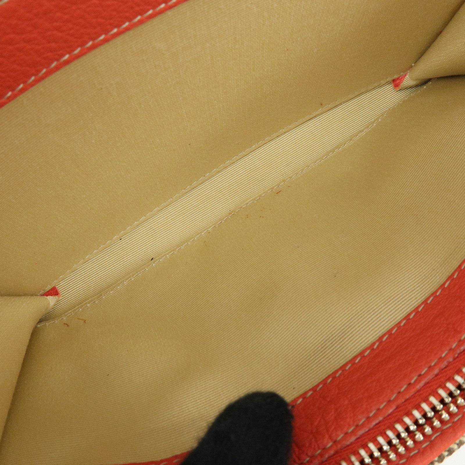 BVLGARI Logomania Jacquard Leather Bi-fold Long Wallet 2Way Bag Beige