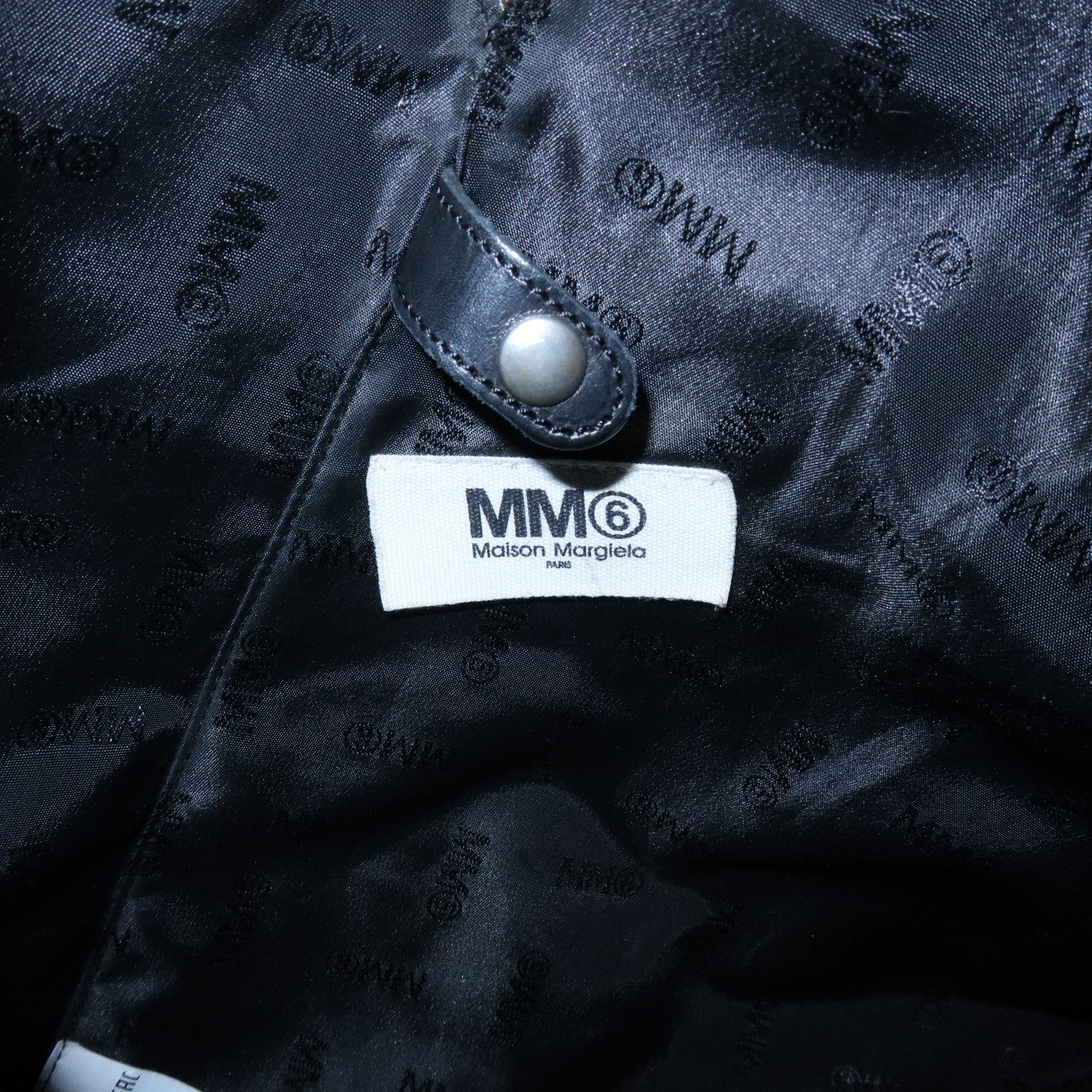 Maison Margiela MM6 Japanese Faux Leather Hand Bag Black
