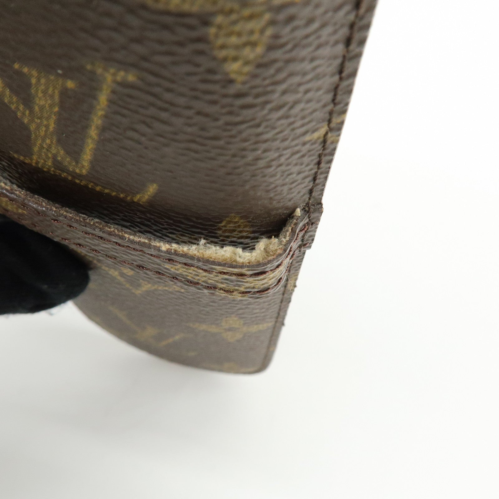 Louis Vuitton Monogram Etui Stylo Canvas Pen Case Brown