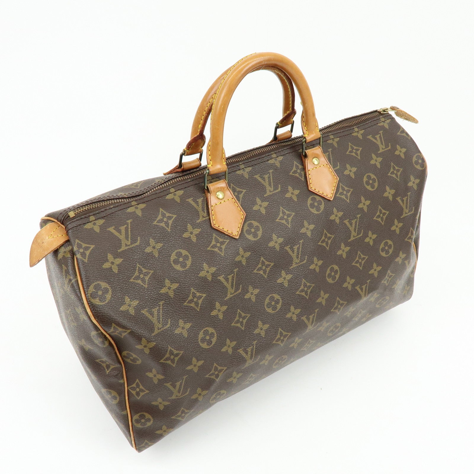 Louis Vuitton Monogram Speedy 40 Hand Bag Boston Bag Brown M41522