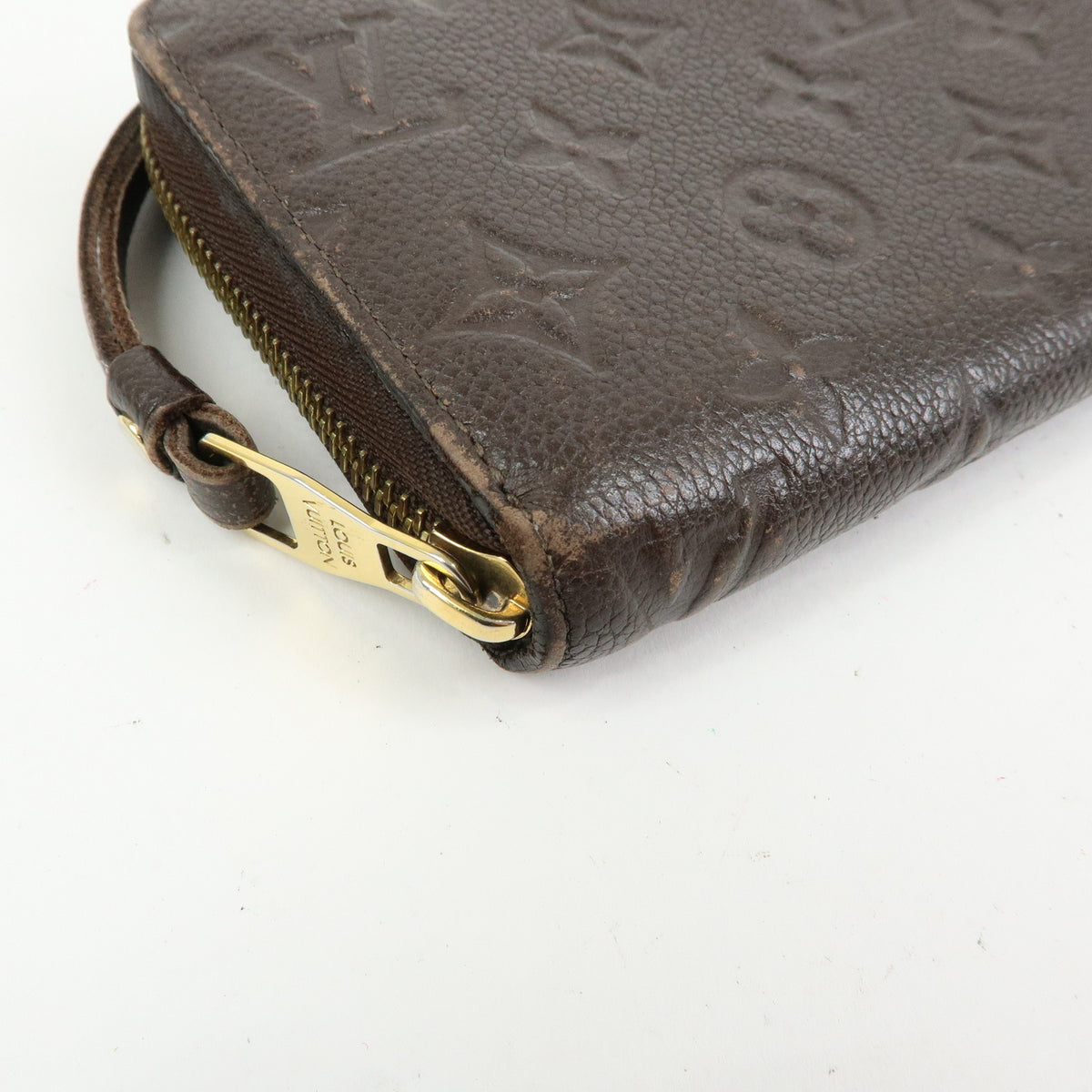 Louis Vuitton Monogram Empreinte Round Zippy Wallet Terre M60548