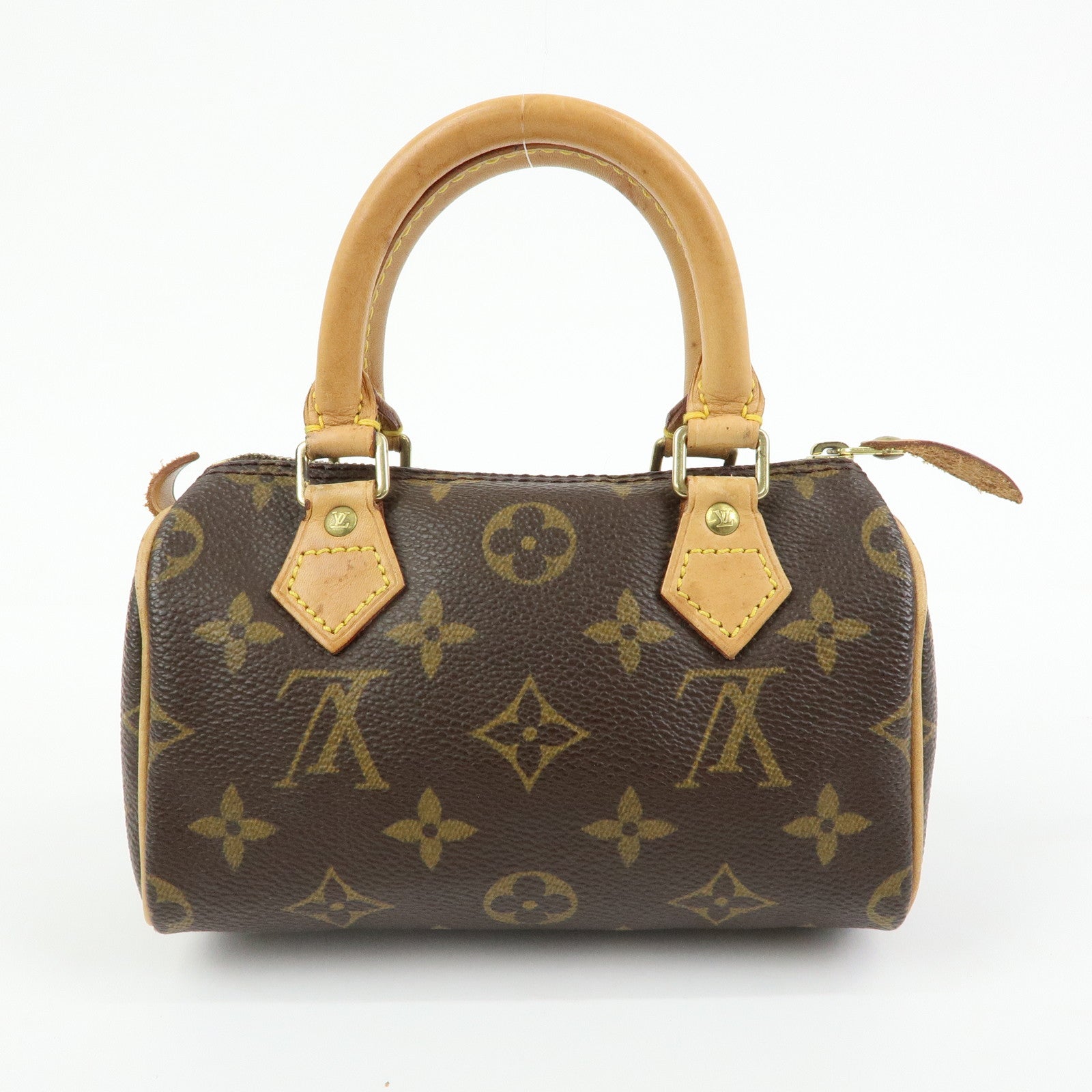 Louis Vuitton Monogram Canvas Mini Speedy Hand Bag Brown M41534