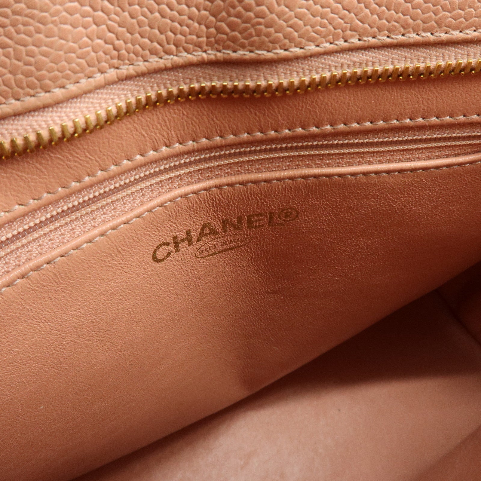 CHANEL Medallion Matelasse COCO Mark Caviar Skin Tote Bag A01804