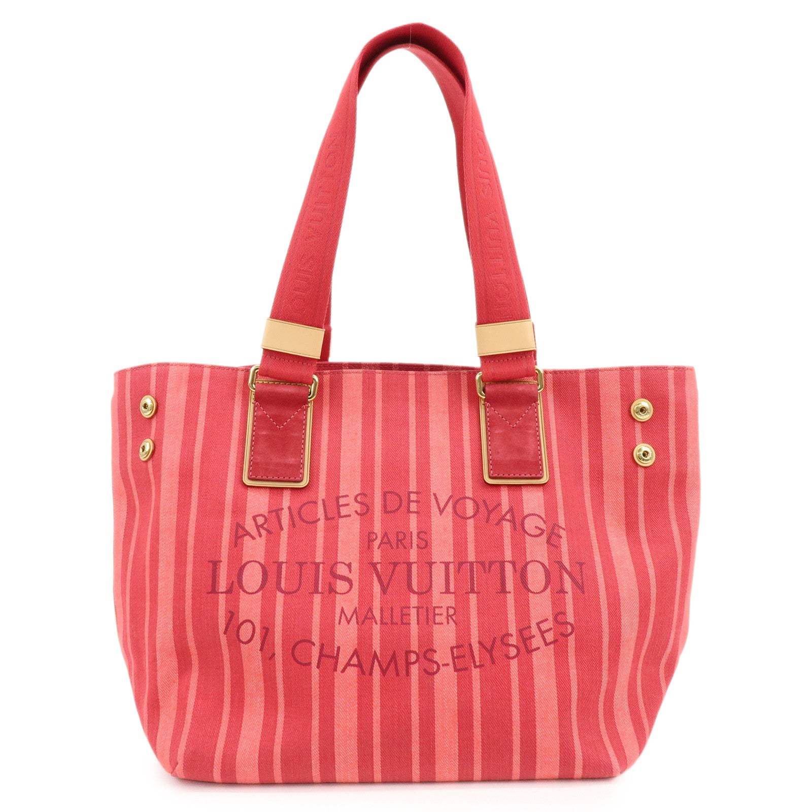 Louis Vuitton Plan Soleil Cabas PM Tote Bag Rouge Grenadine Red M94146