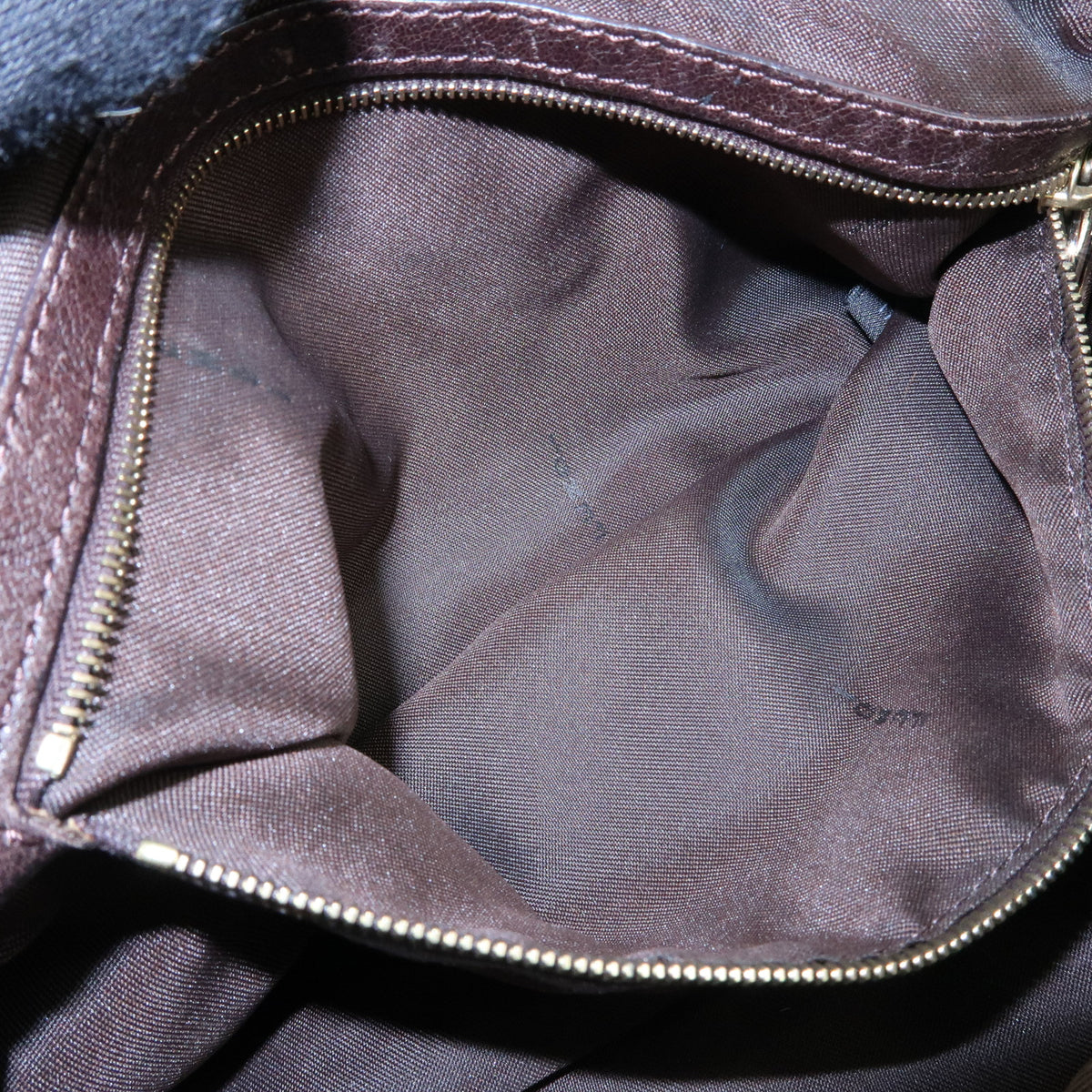 FENDI Fur Leather Shoulder Bag Hand Bag Brown 8BR349