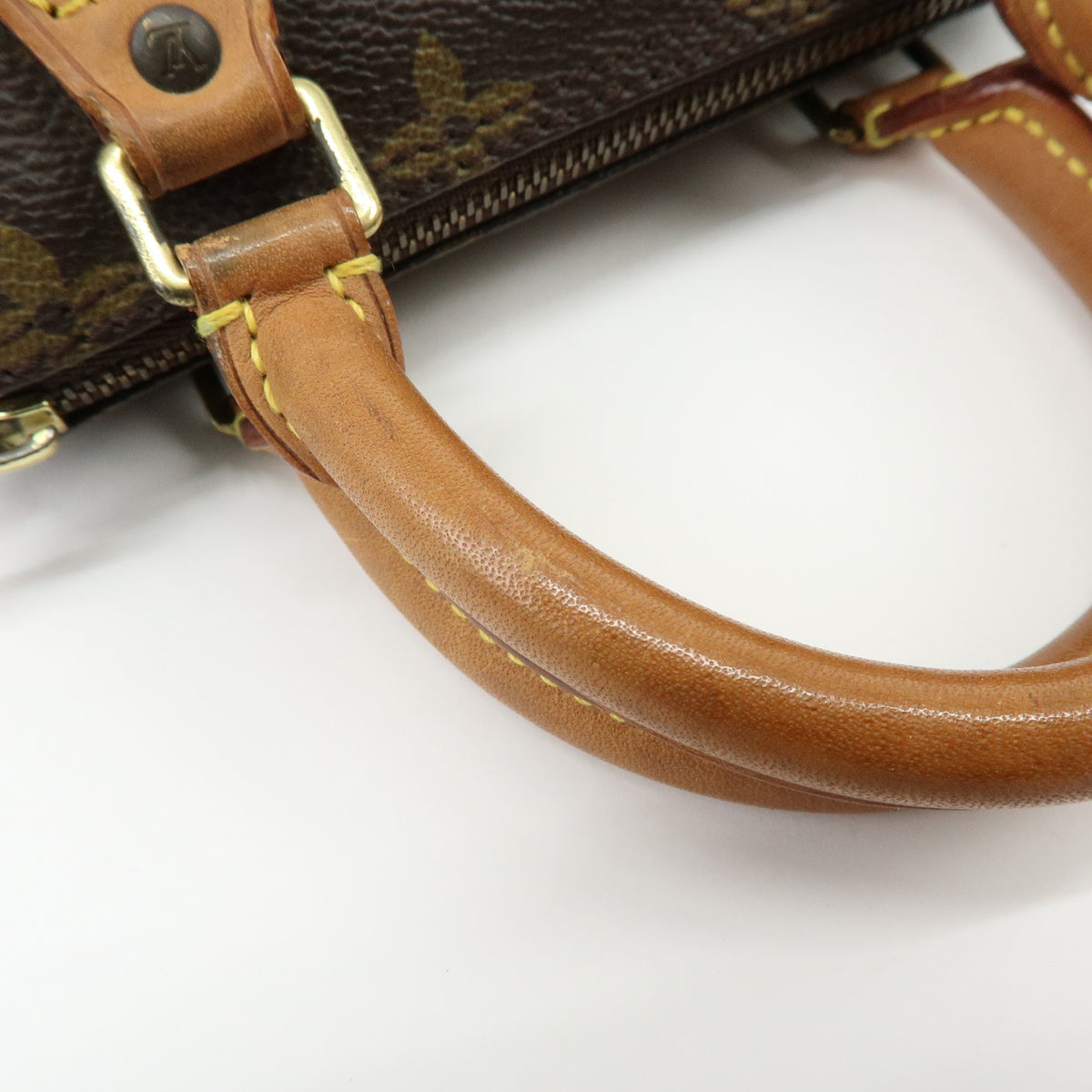 Louis Vuitton Monogram Mini Speedy Hand Bag Brown M41534
