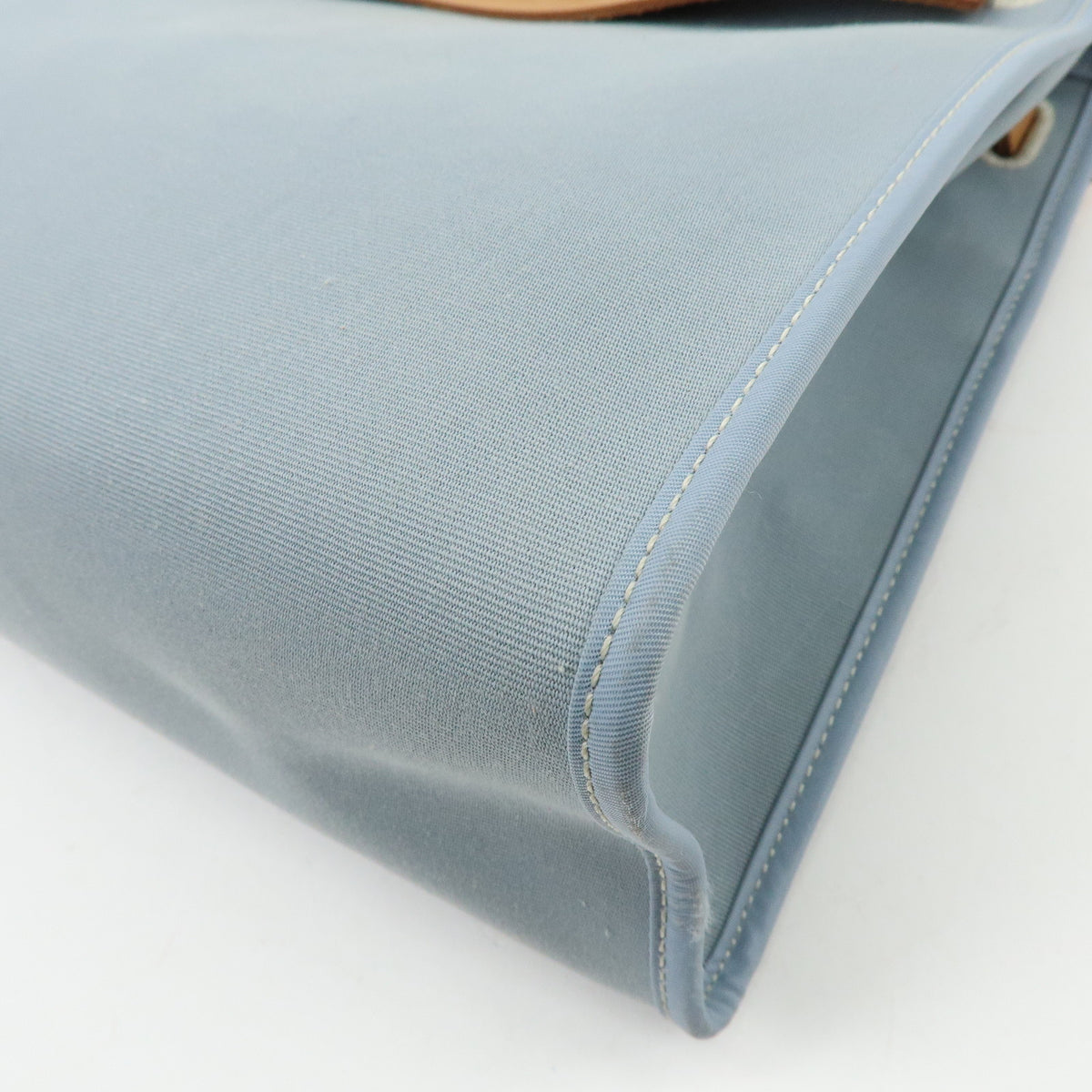 HERMES Herline Herbag Zip PM Toile Officier Vache Hunter 2Way Bag Blue