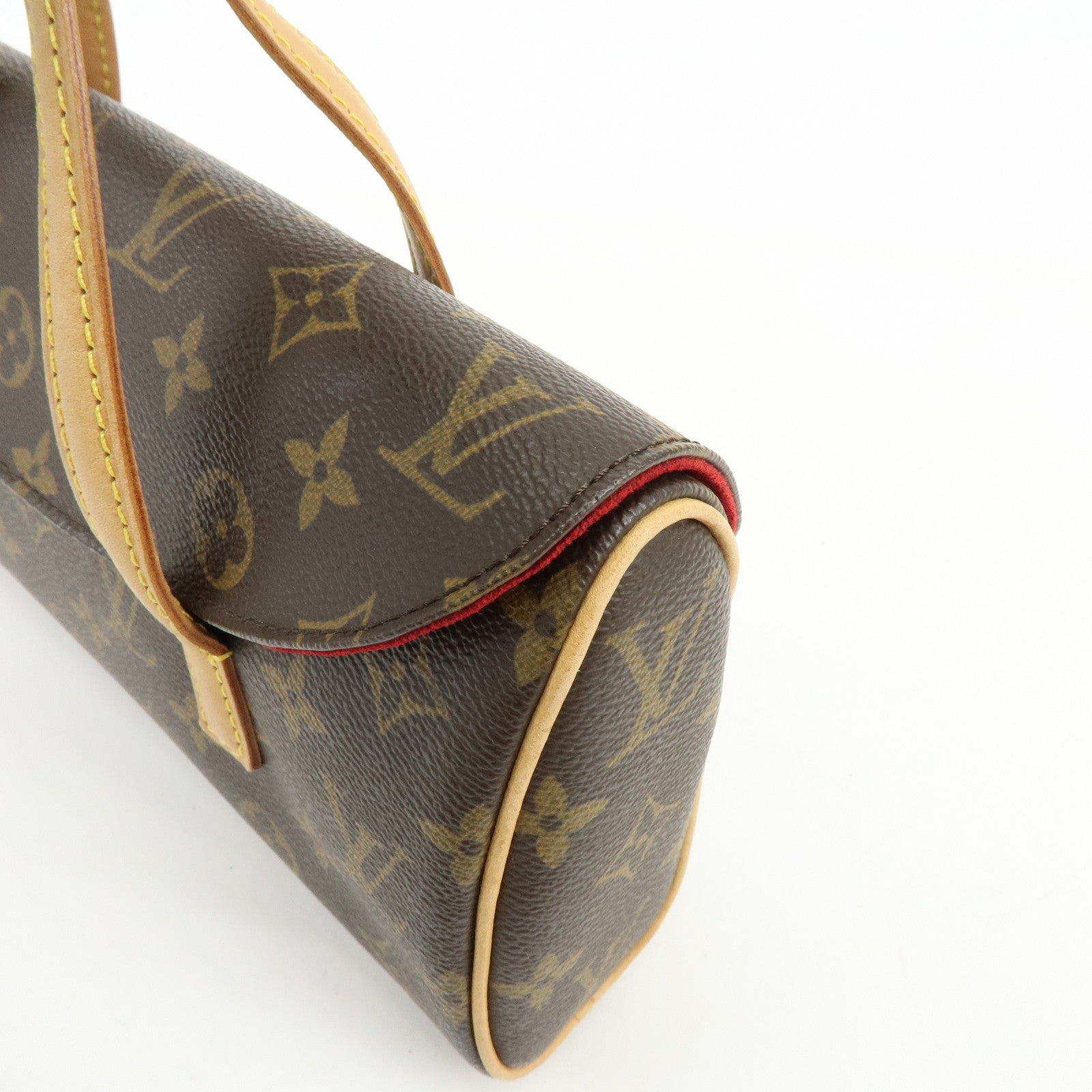 Louis Vuitton Monogram Canvas Sonatine Hand Bag Brown M51902