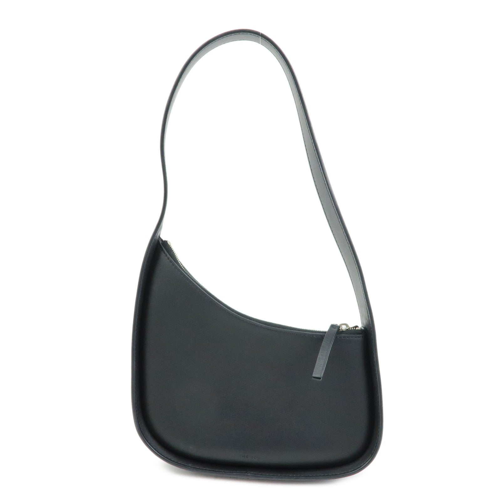 The Row HALFMOON Calf Leather Mini Hand Bag Shoulder Bag Black W1249