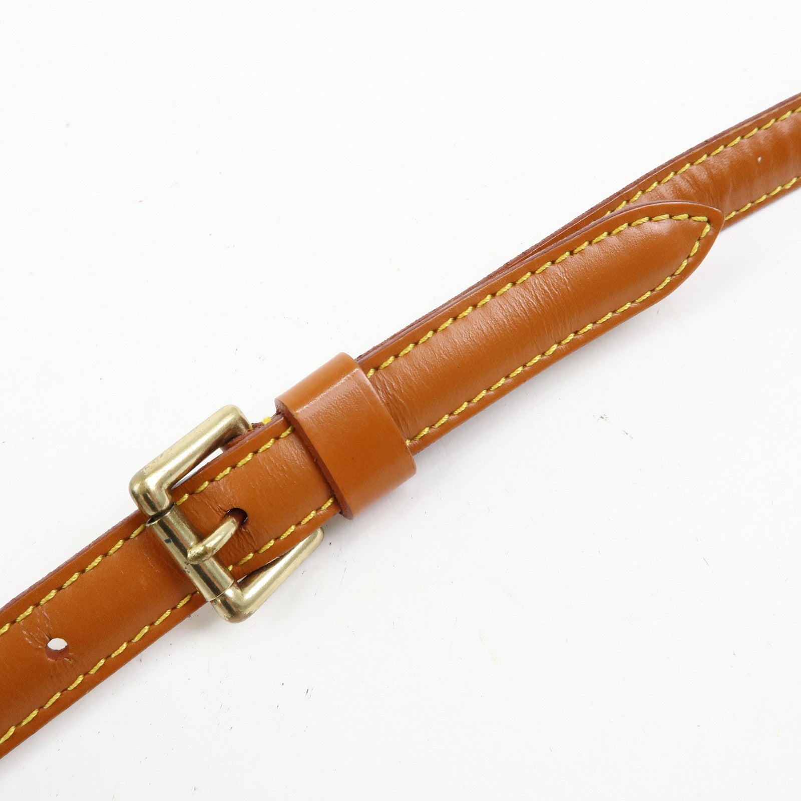 Louis Vuitton Adjustable Leather Shoulder Strap For Epi Bag Zipang Gold