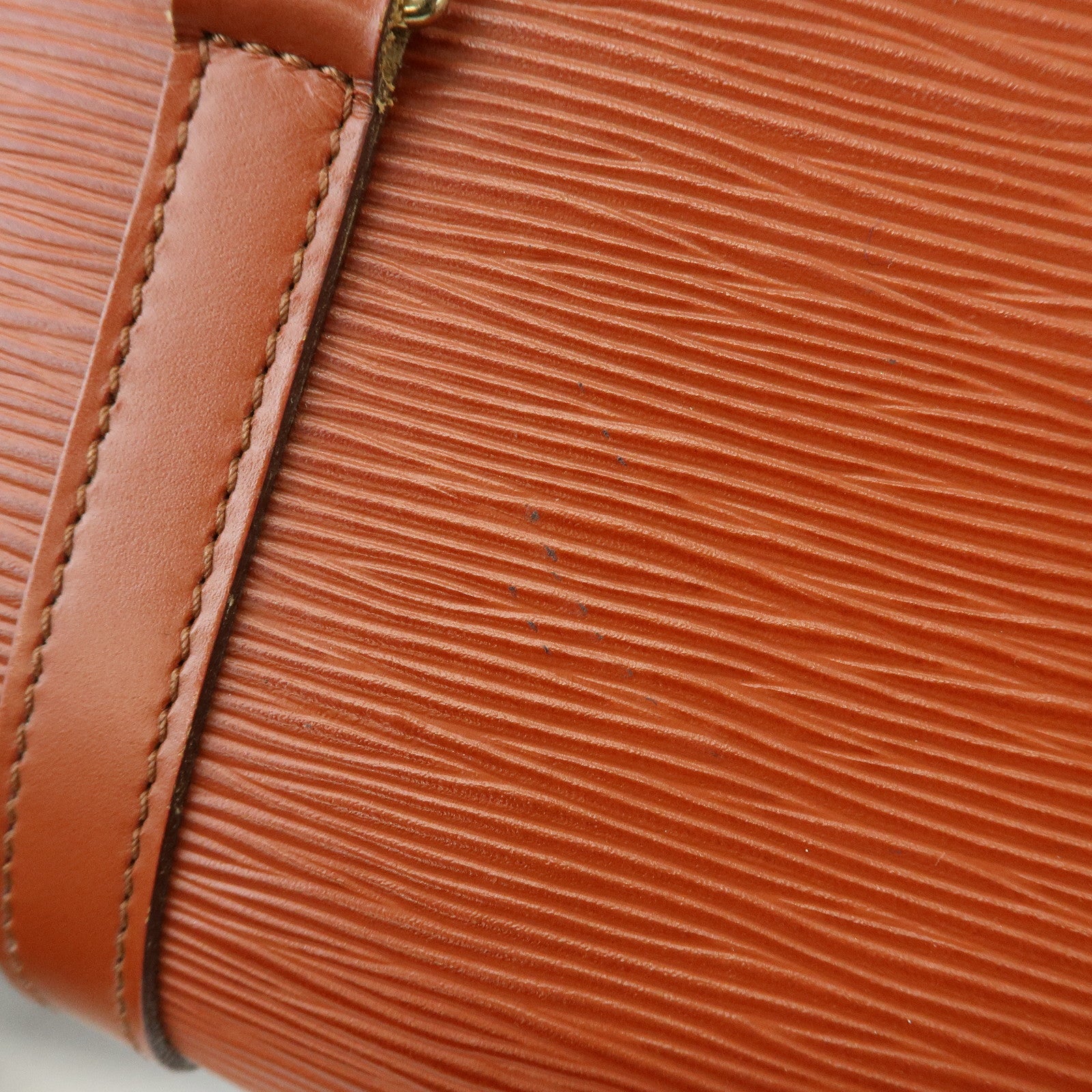 Louis Vuitton Epi Leather Soufflot Hand Bag Kenya Brown M52223