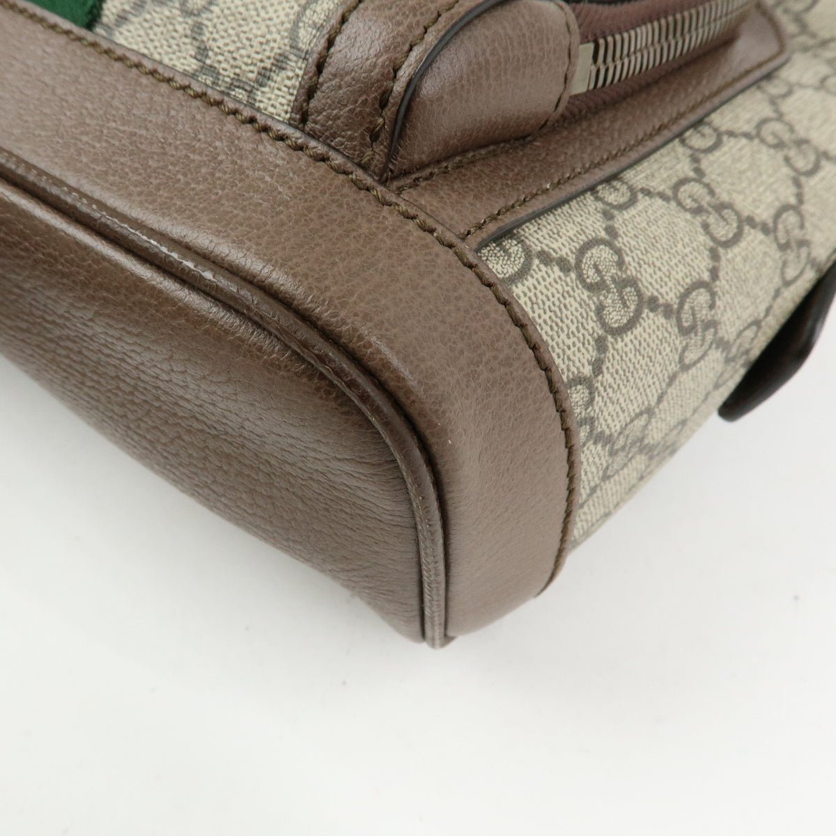 GUCCI Ophidia Sherry GG Supreme Leather Backpack Rucksack Beige 547965