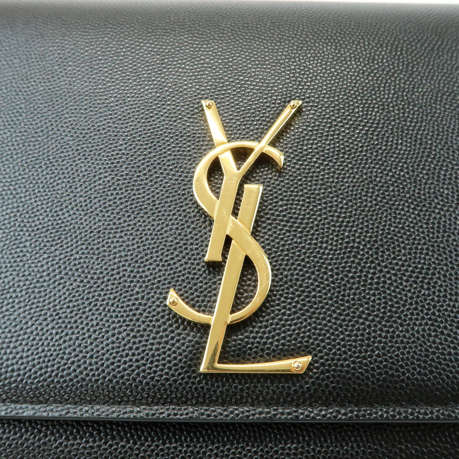 SAINT LAURENT PARIS Casandra Kate Leather Chain Shoulder Bag 364021