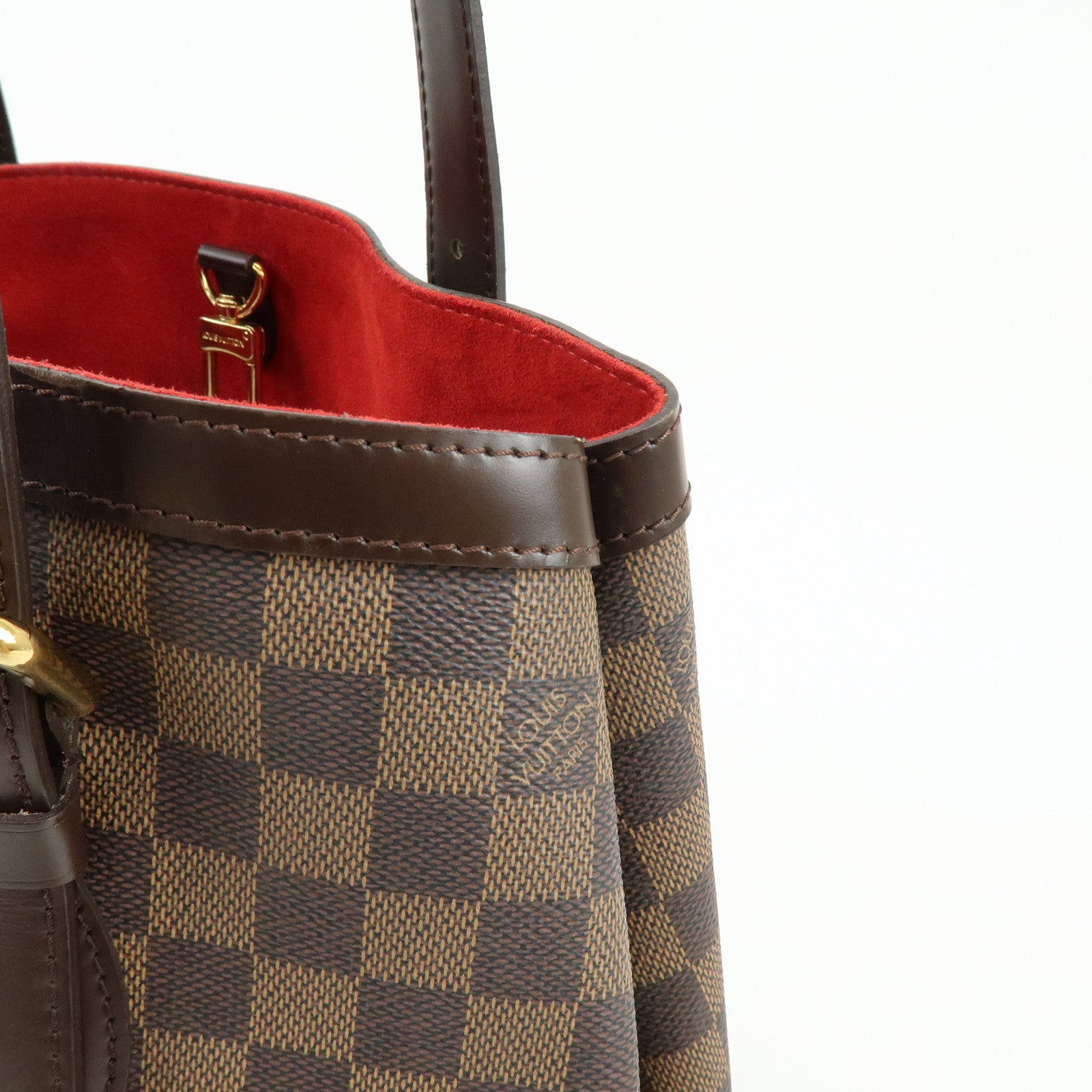 Louis Vuitton Damier Hampstead MM Hand Bag Tote Bag Brown N51204