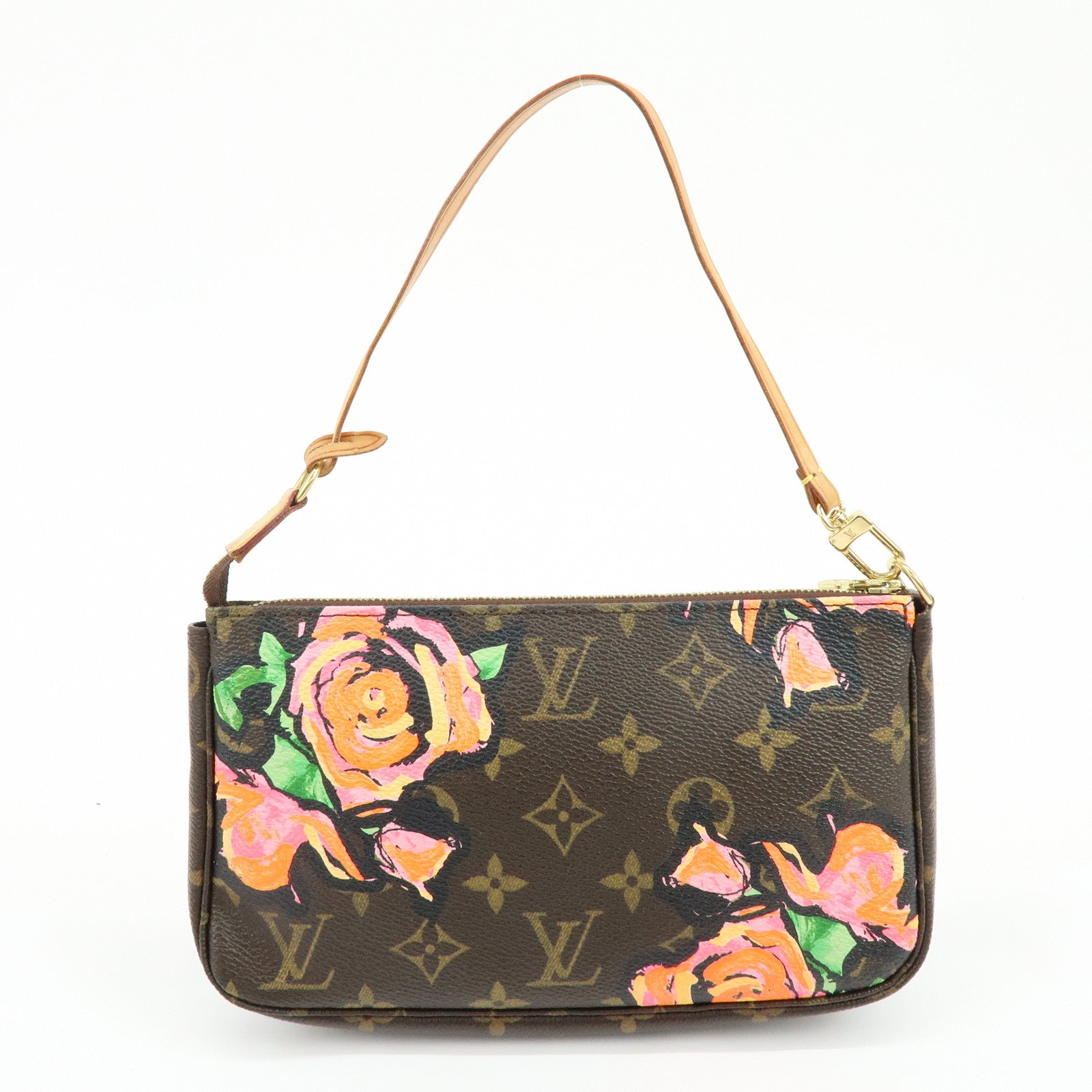 Louis Vuitton Monogram Rose Pochette Accessoires Hand Bag Pouch M48615
