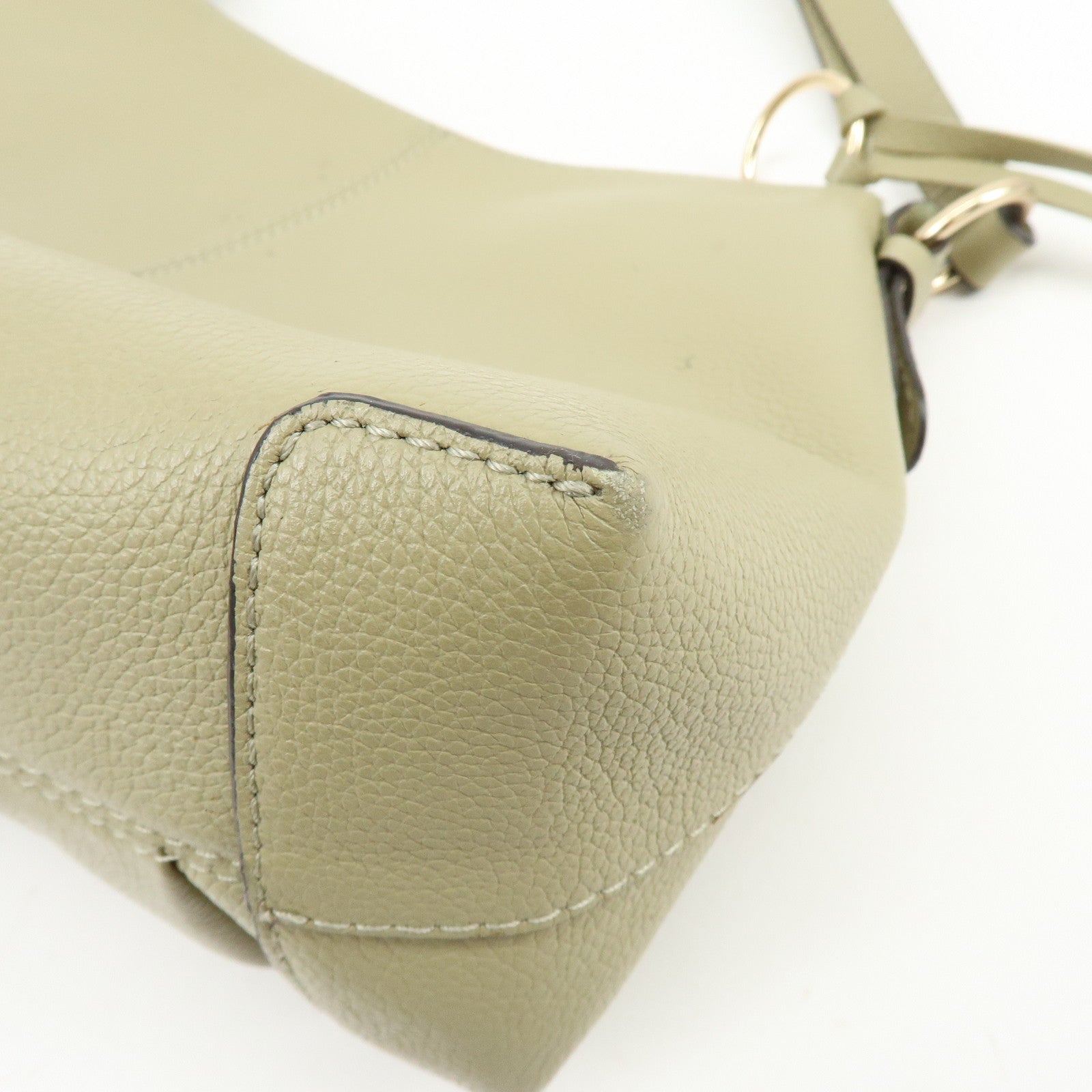 Chloe See by Chloe Joan Leather Suede 2Way Hand Bag Shoulder Bag Beige