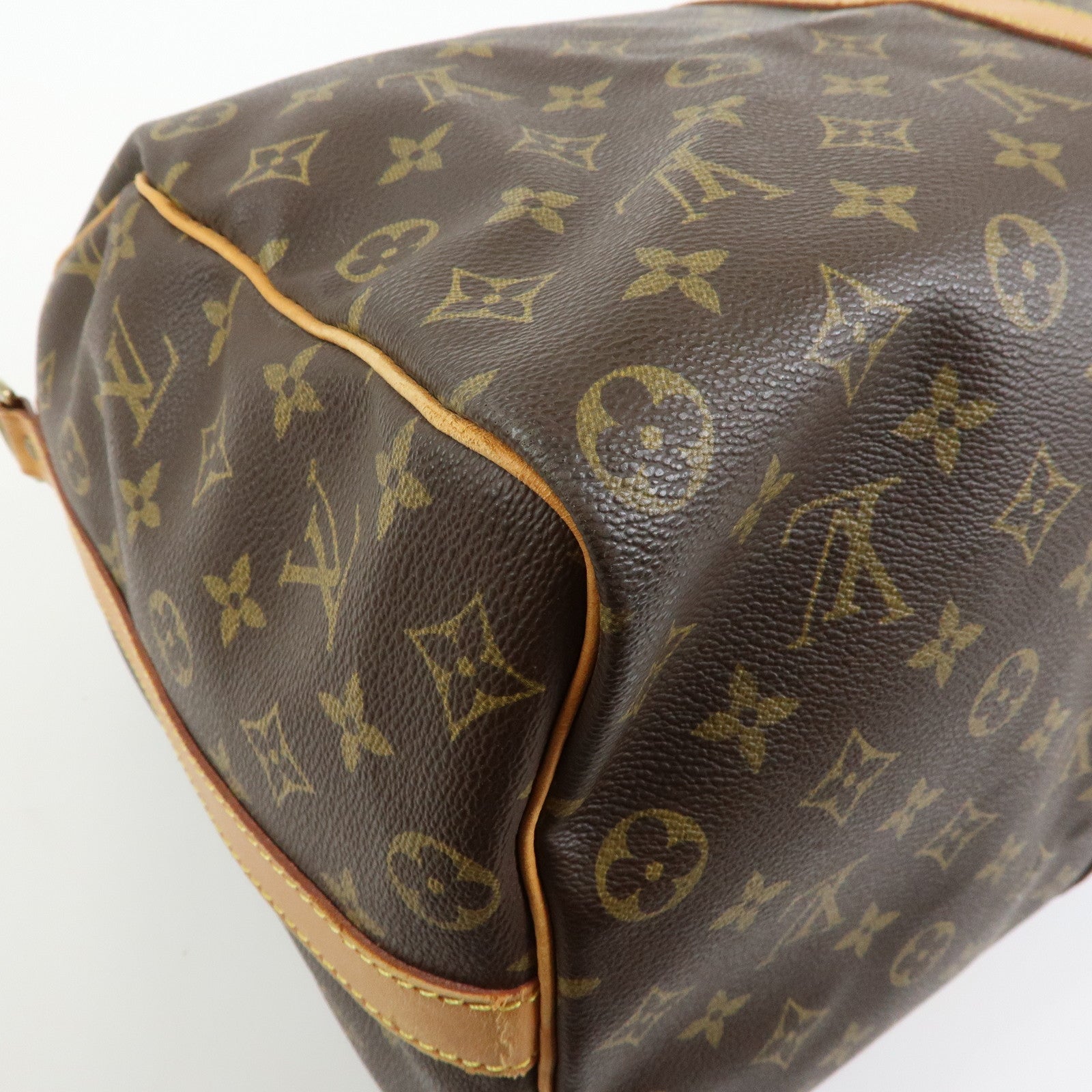 Louis Vuitton Monogram Keep All 50 Bandouliere Boston Bag Brown M41416
