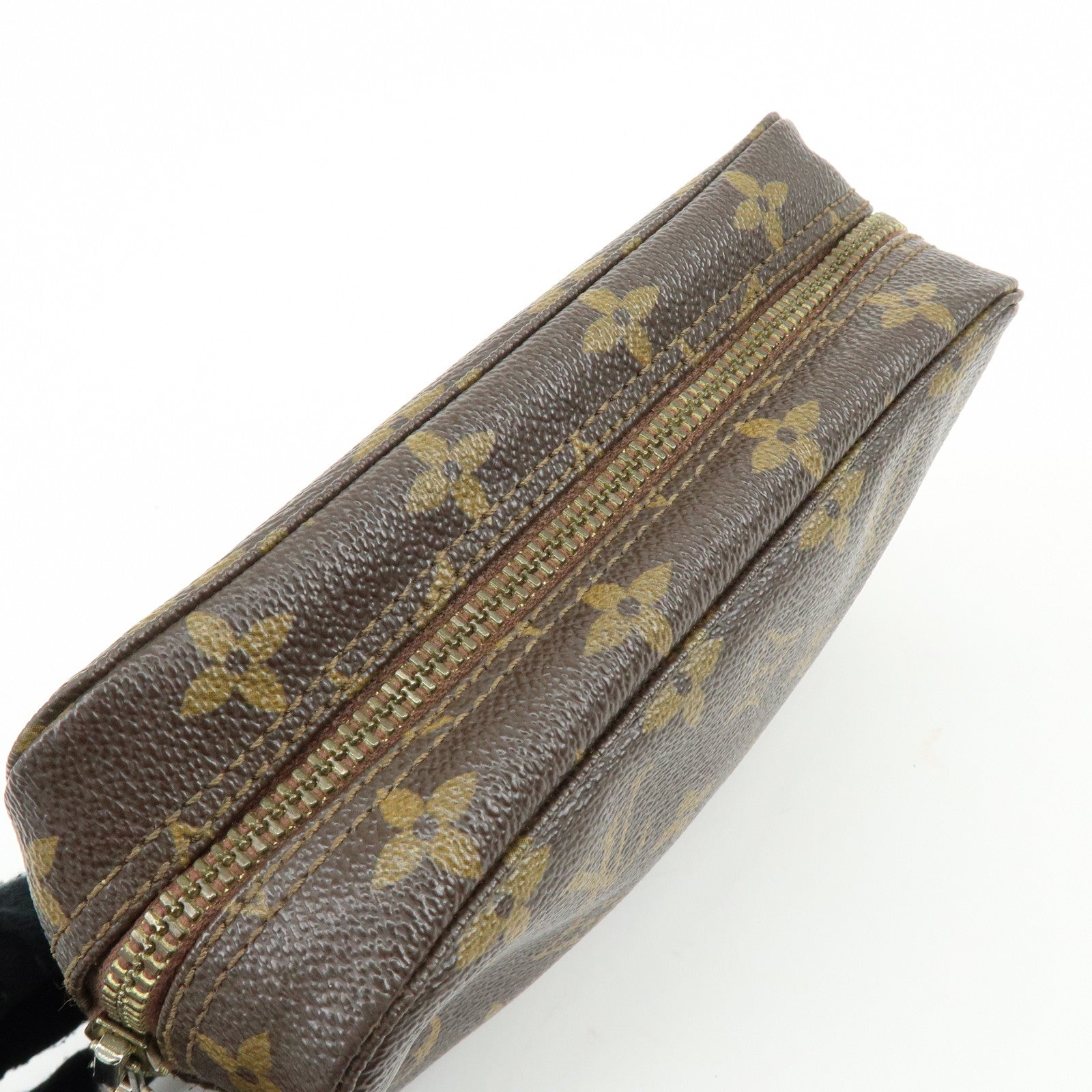 Louis Vuitton Monogram Canavs Trousse Toilette 18 Pouch Brown