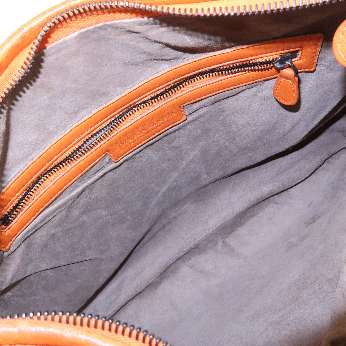 BOTTEGA VENETA Hobo Intrecciato Leather Shoulder Bag Orange 115653