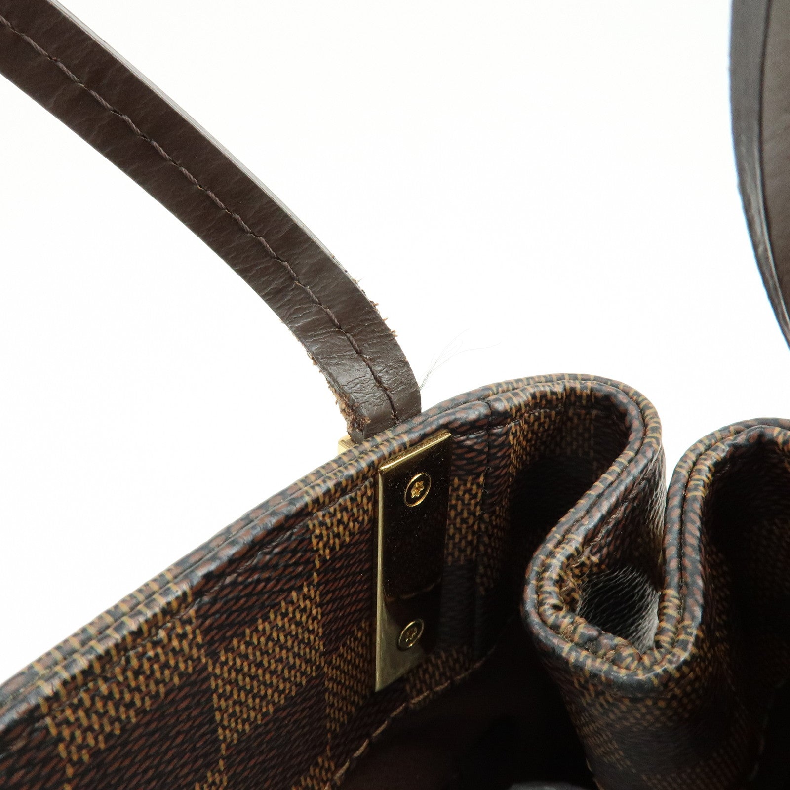 Louis Vuitton Damier Ebene Marylebone PM Shoulder Bag Brown N41215