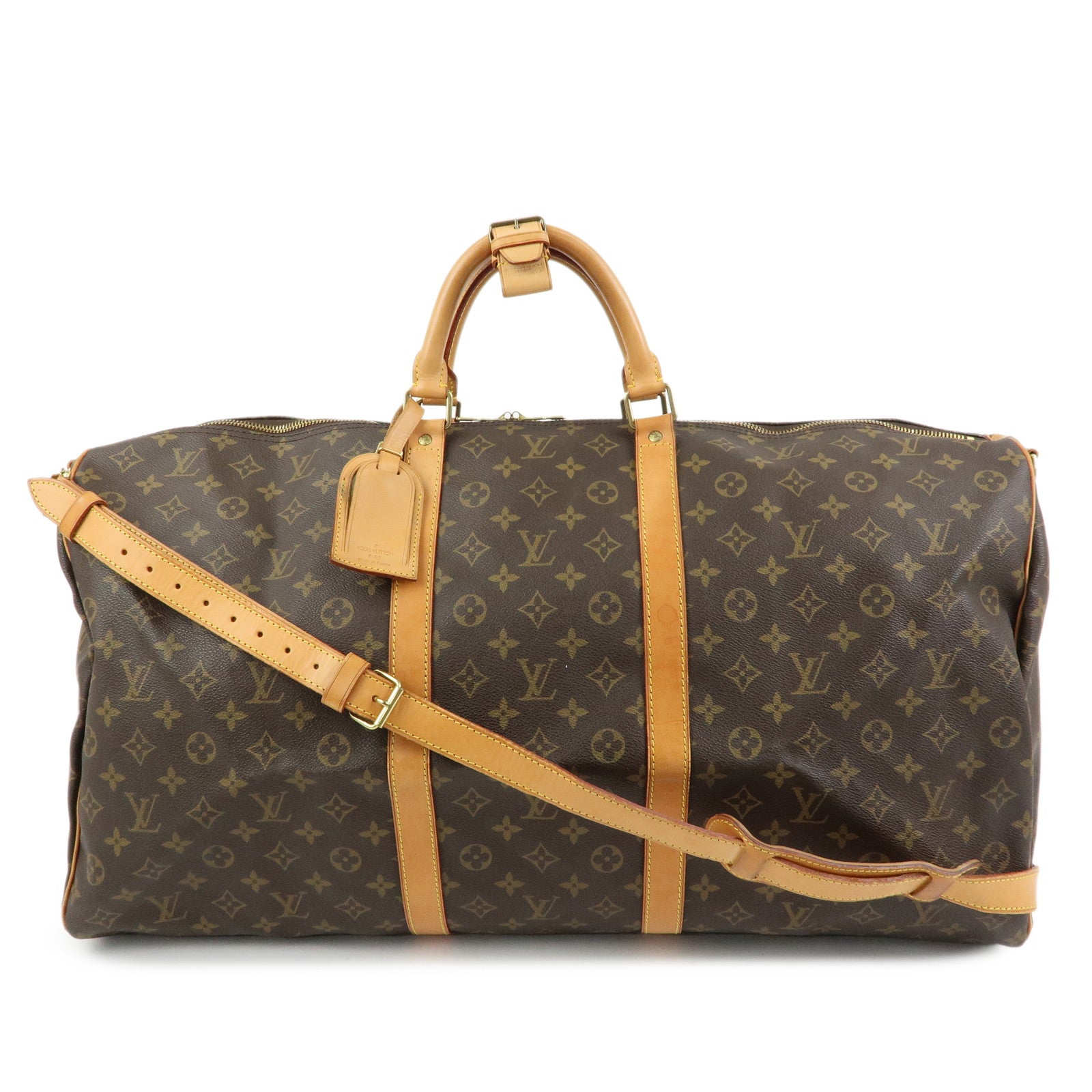 Louis Vuitton Monogram Keep All Bandouliere 60 Boston Bag M41412