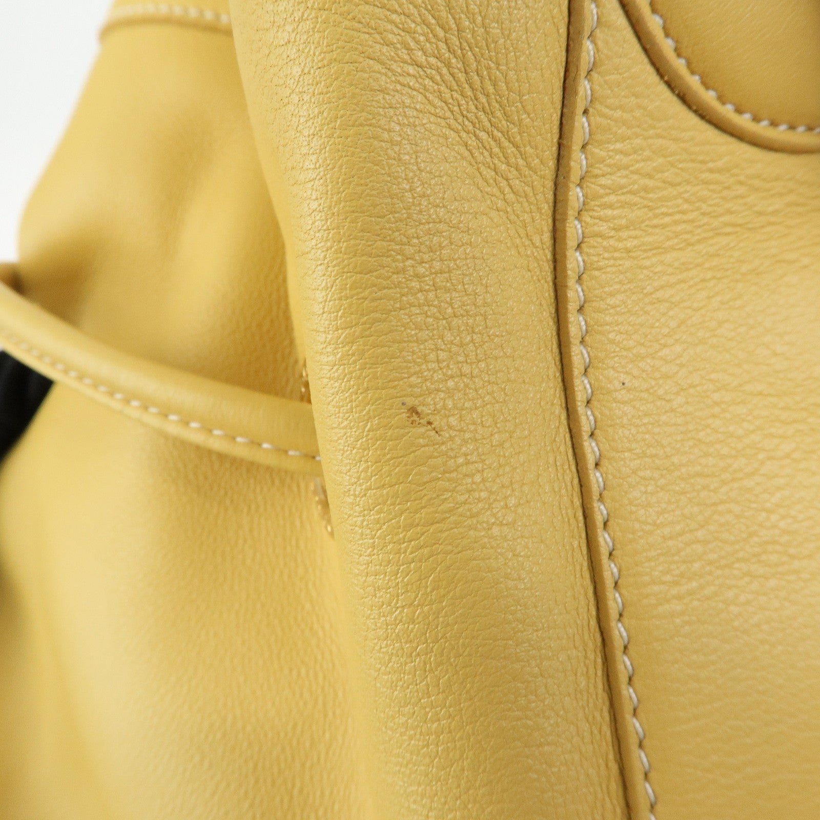 LOEWE Anton Anagram Leather Shoulder Bag Backpack and Pouch Yellow