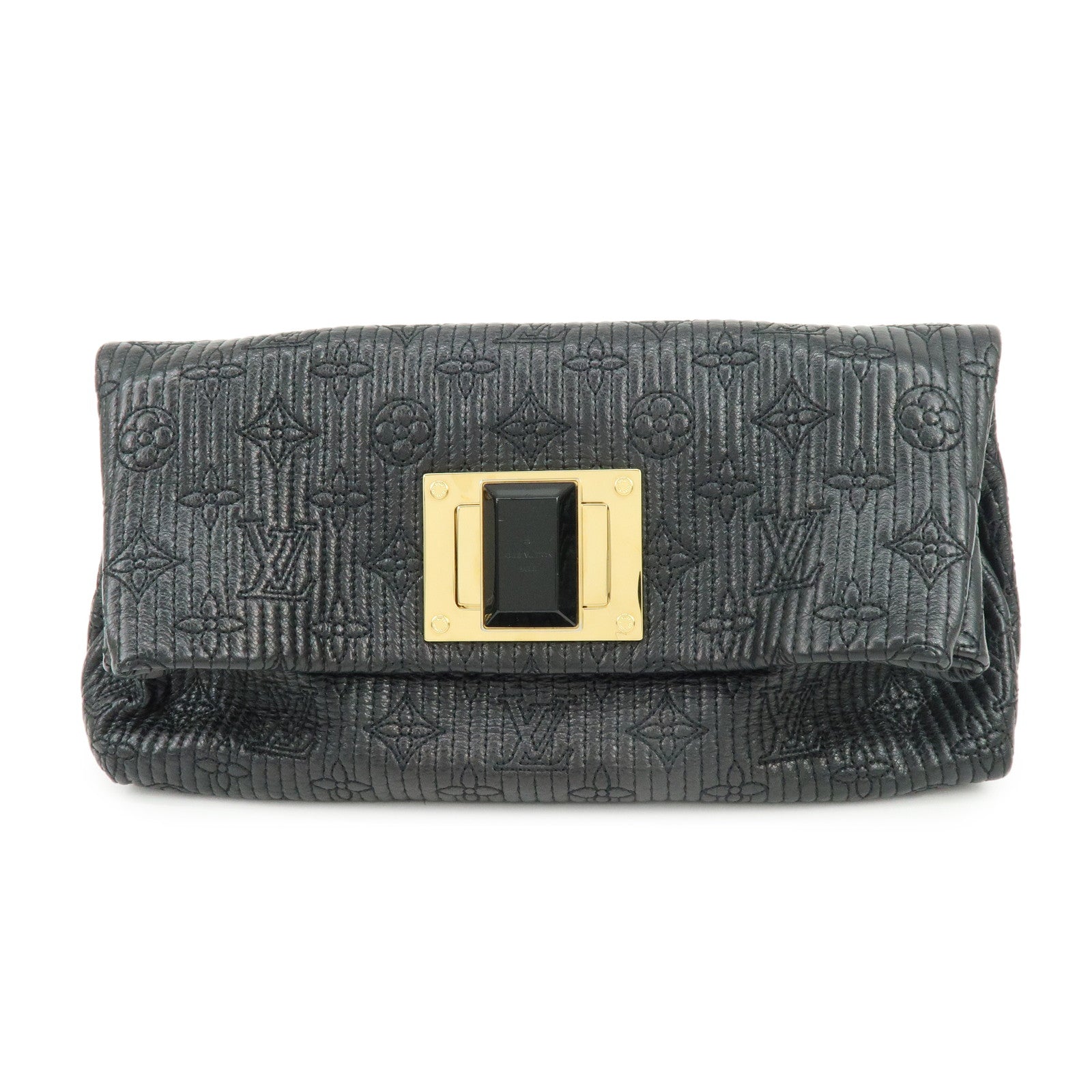 Louis Vuitton Monogram Motard Pochette Altair Clutch Bag Noir M40495