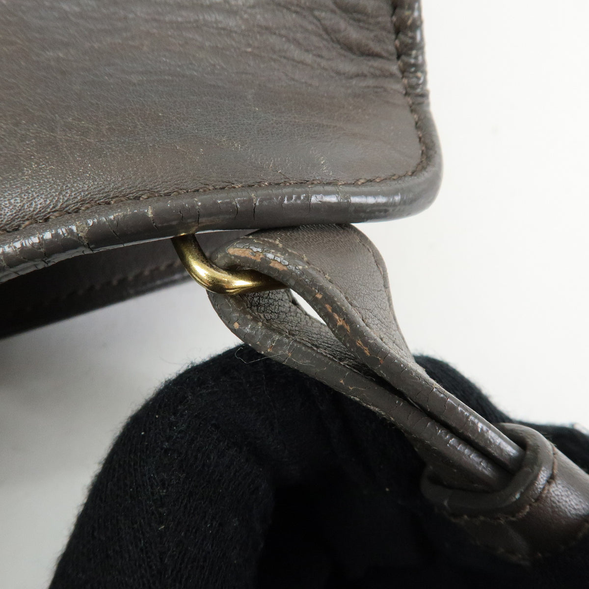 SAINT LAURENT PARIS Petit Cabas Y Line Leather 2Way Hand Bag 311210