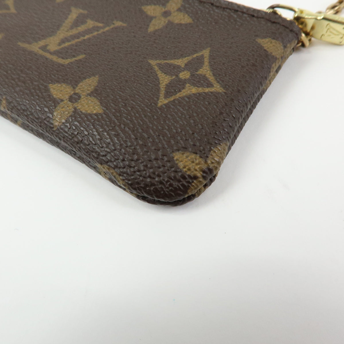 Louis Vuitton Monogram Pochette Cles Coin Case Key Case Brown M62650
