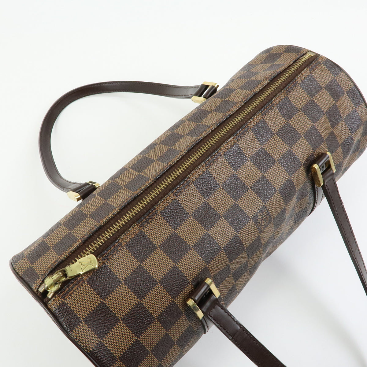 Louis Vuitton Damier Ebene Papillon 30 Hand Bag Brown N51303