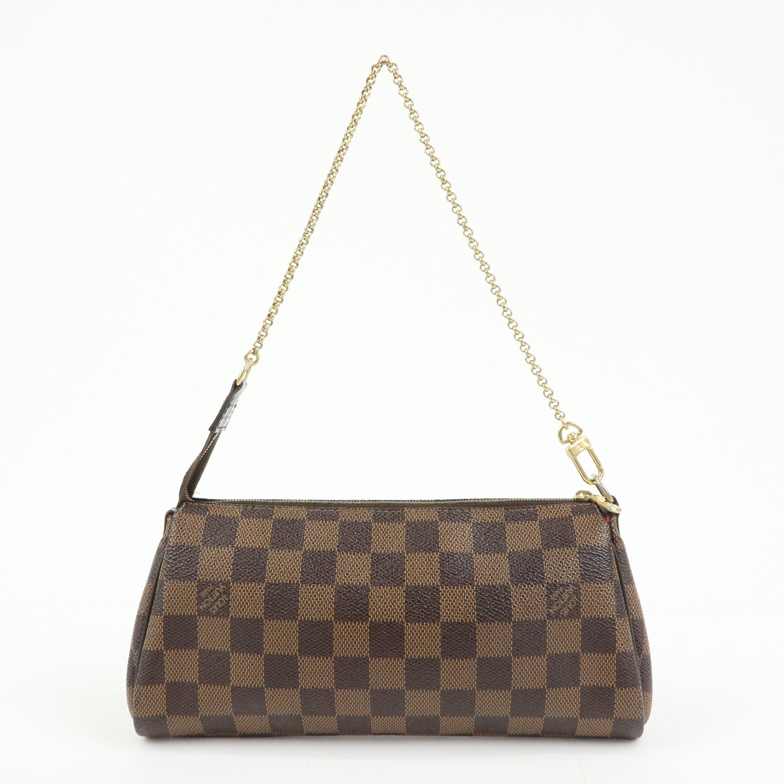 Louis Vuitton Damier Ebene Eva 2Way Hand Bag Chain Shoulder Bag N55213