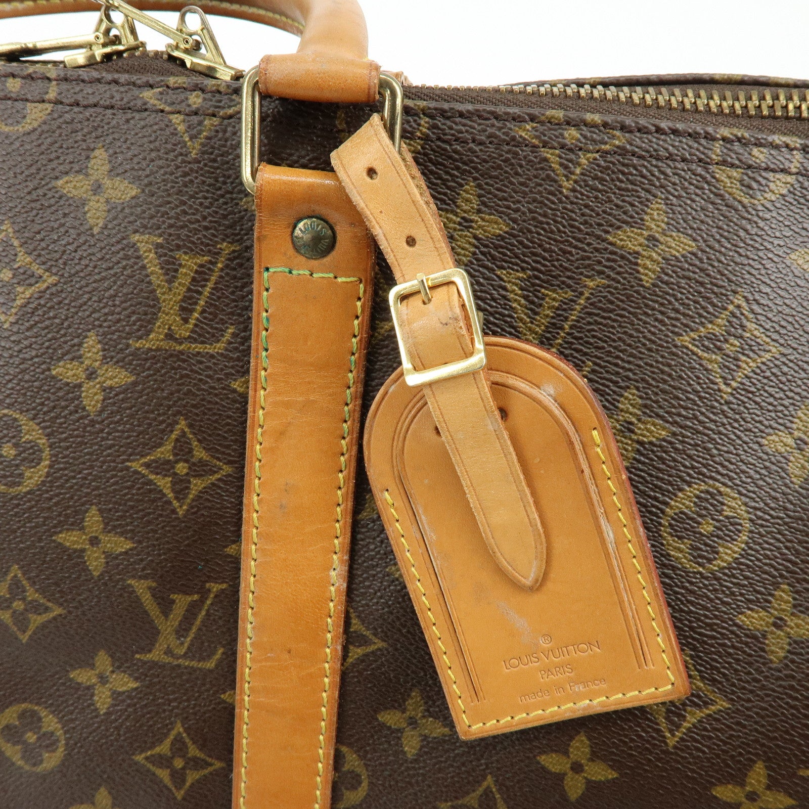 Louis Vuitton Monogram Keep All 50 Boston Bag Brown M41426