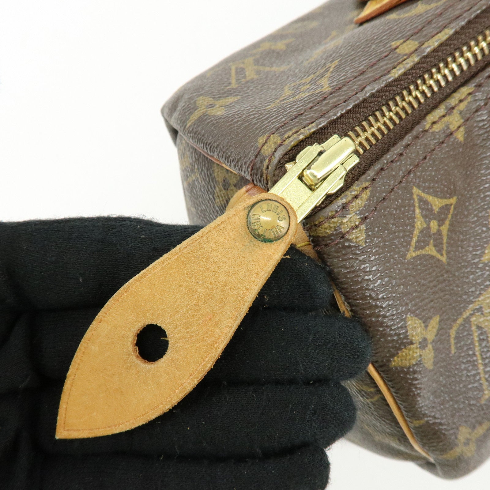 Louis Vuitton Monogram Speedy 30 Boston Bag Hand Bag Brown M41526