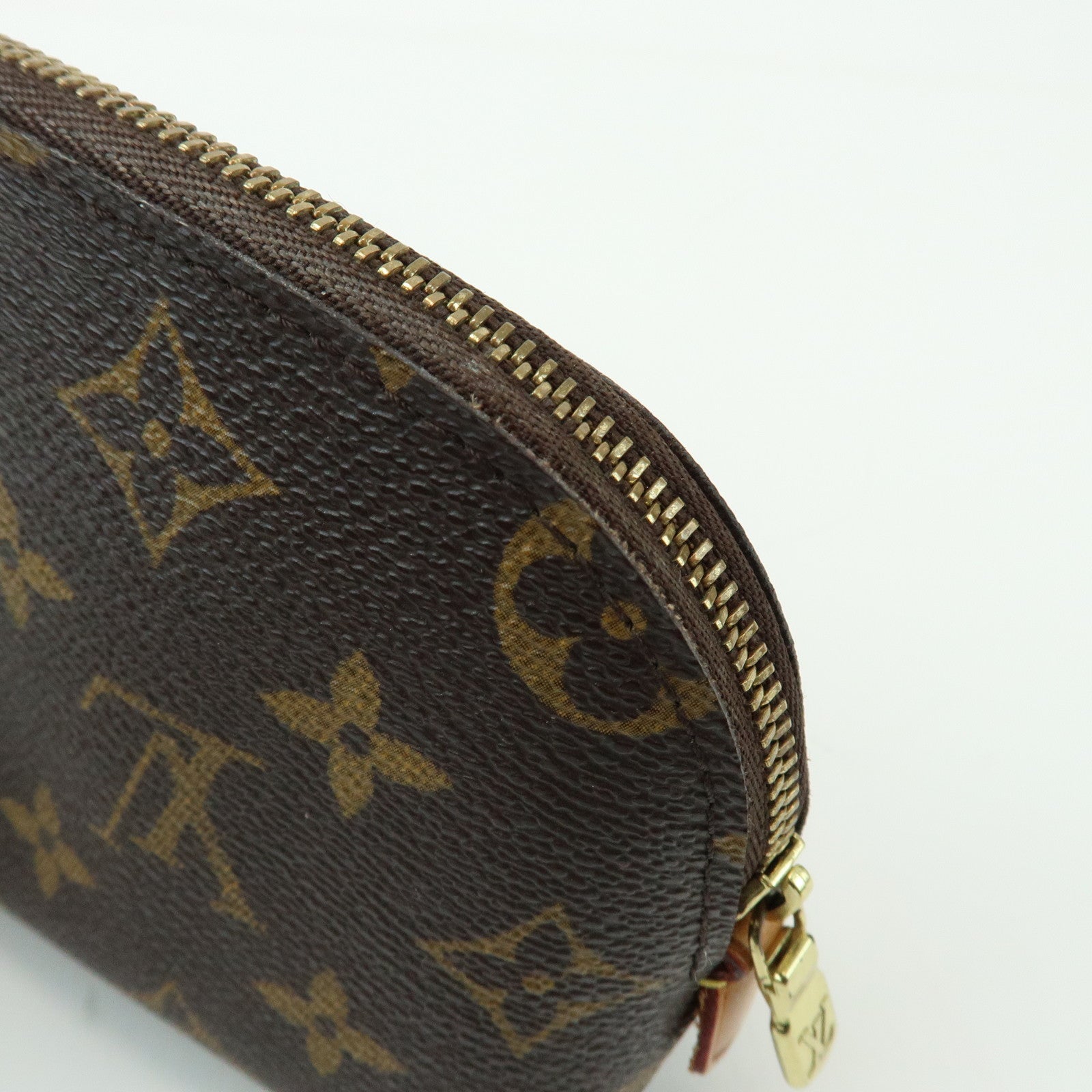Louis Vuitton Monogram Pochette Cosmetic PM Pouch Brown M47515