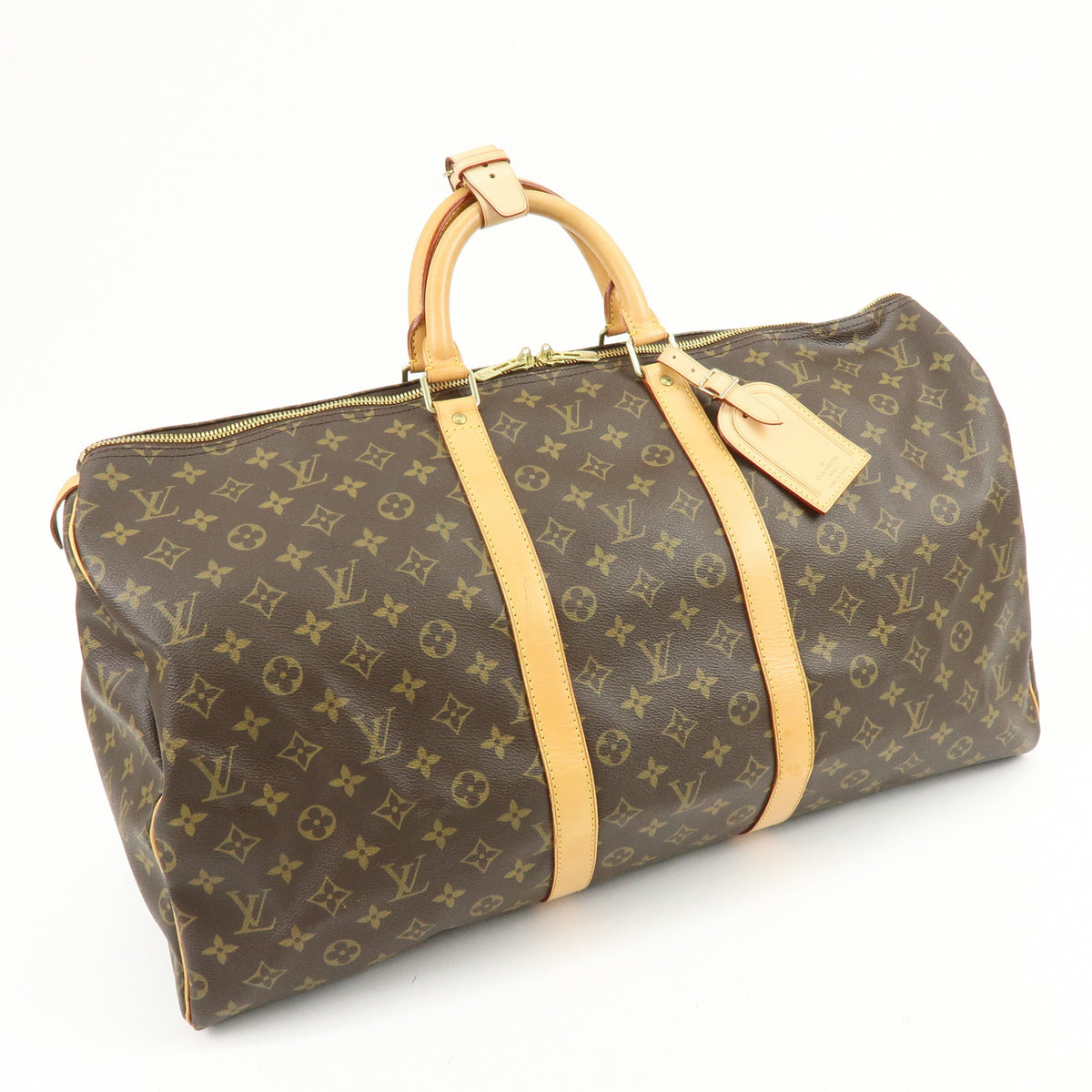 Louis Vuitton Monogram Keep All 55 Boston Bag Brown M41424