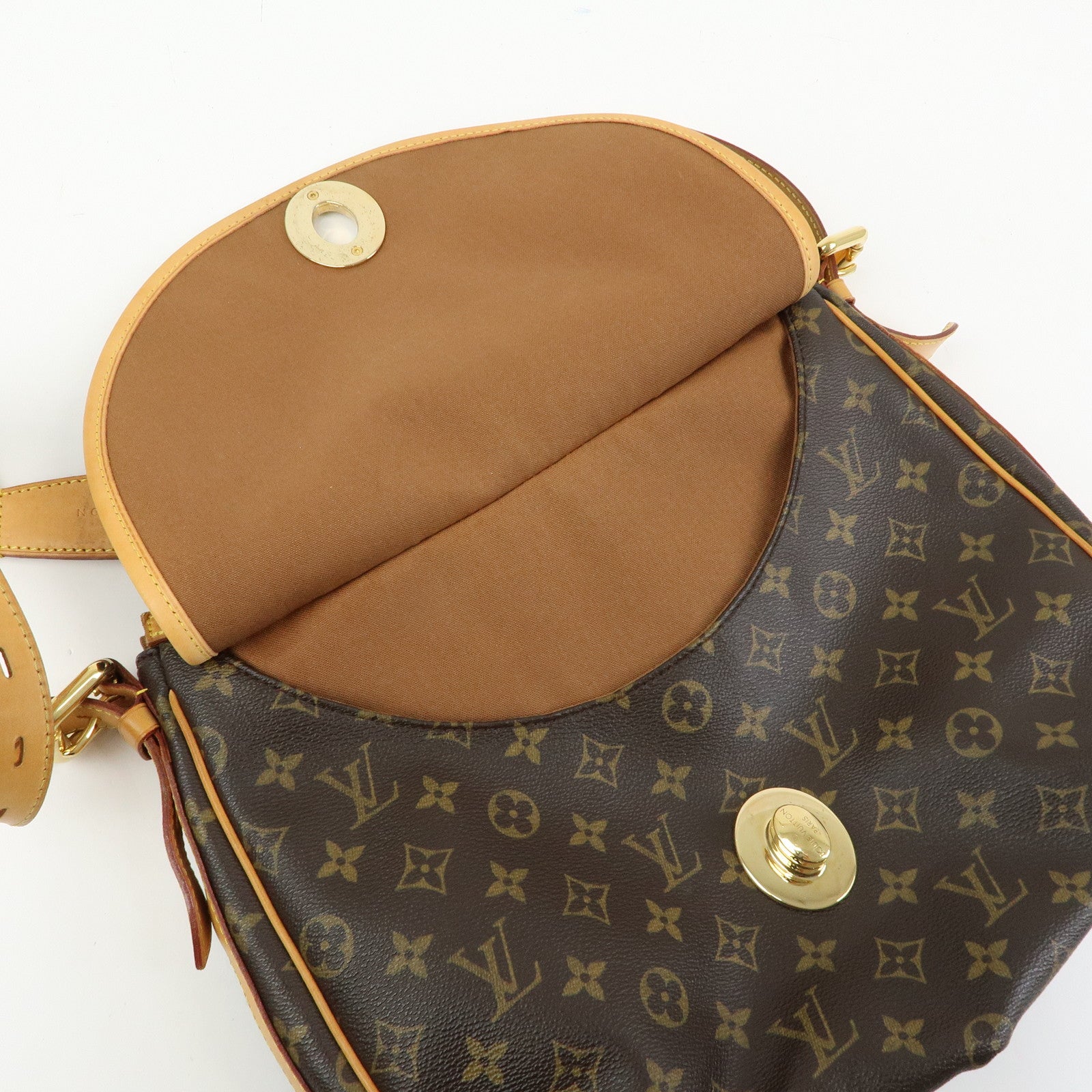 Louis Vuitton Monogram Tulum GM Shoulder Bag Brown M40075