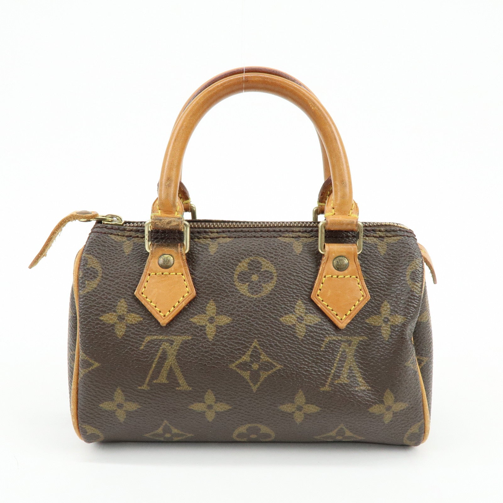 Louis Vuitton Monogram Canvas Mini Speedy Hand Bag & Strap M41534