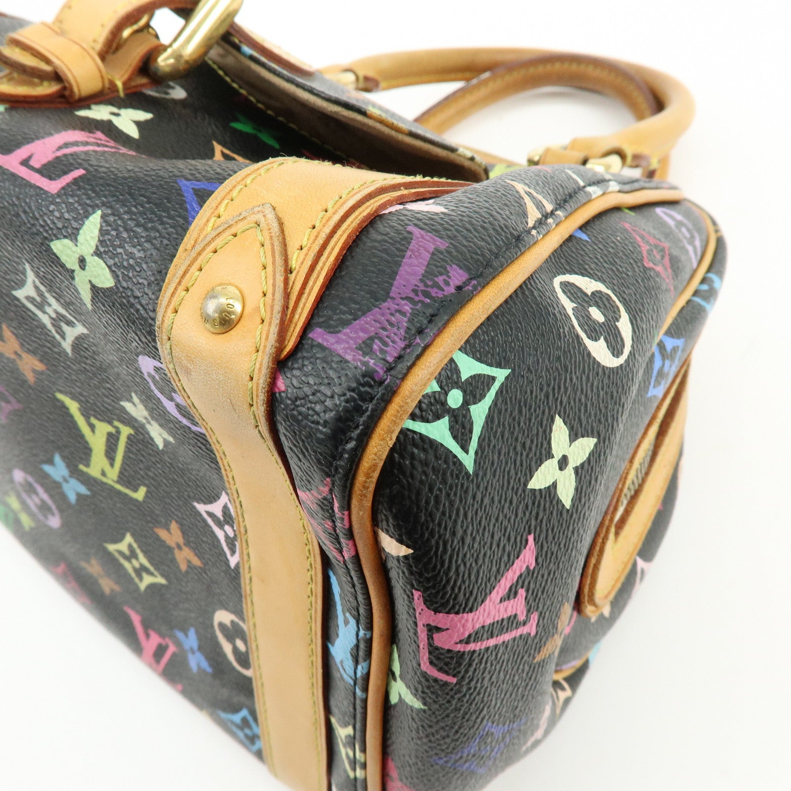 Louis Vuitton Monogram Multicolor Priscilla Hand Bag Noir M40097