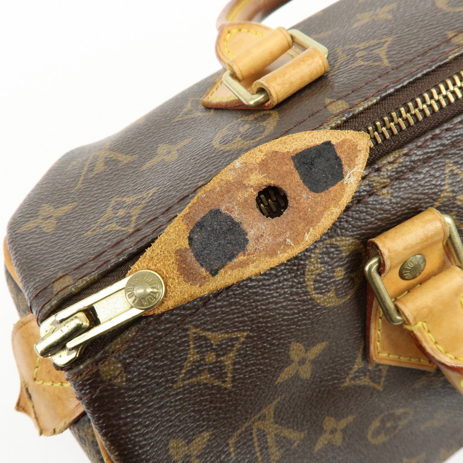 Louis Vuitton Monogram Speedy 30 Boston Bag Hand Bag Brown M41526
