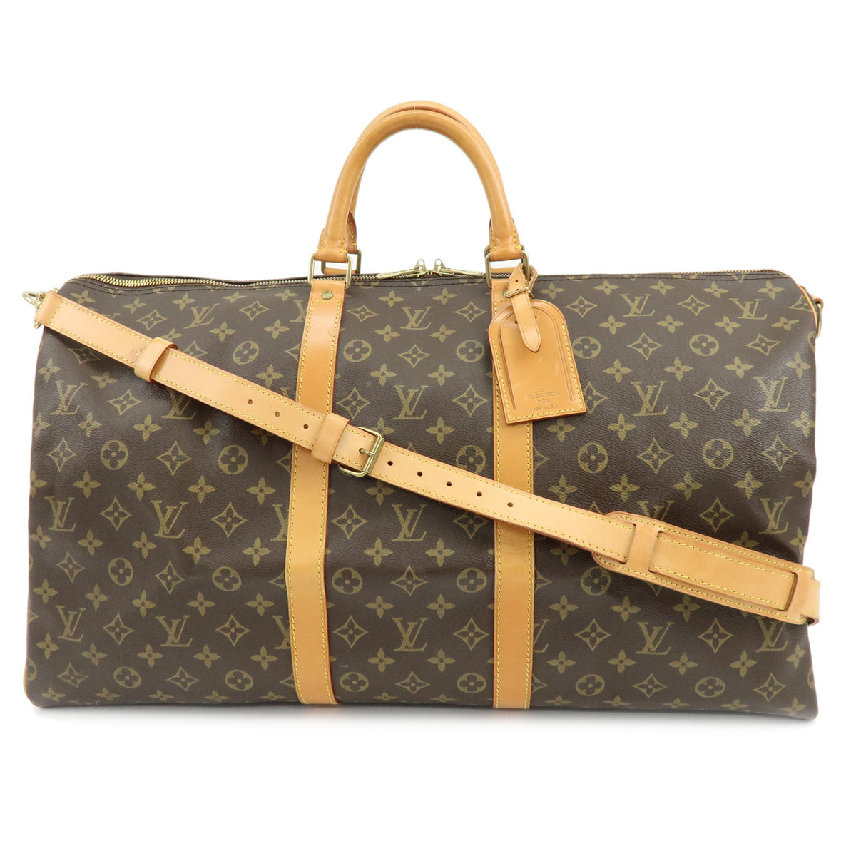 Louis Vuitton Monogram Keep All Bandouliere 55 Boston Bag M41414