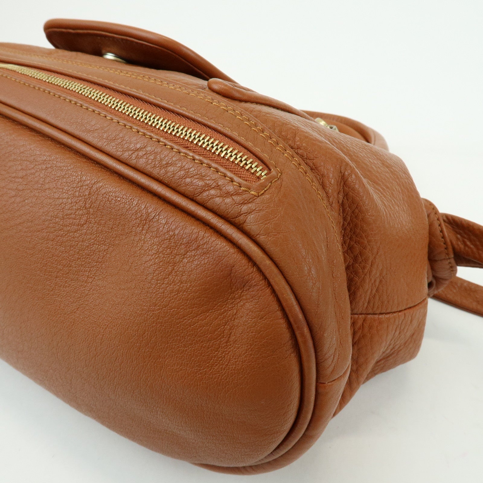 Chloe See by Chloe Cherry Leather 2Way Bag Hand Bag Tassel Brown