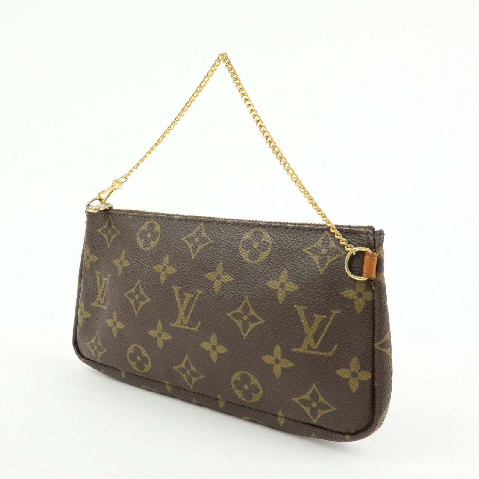 Louis Vuitton Monogram Canvas Mini Pouch For Sac Shopping GM Brown