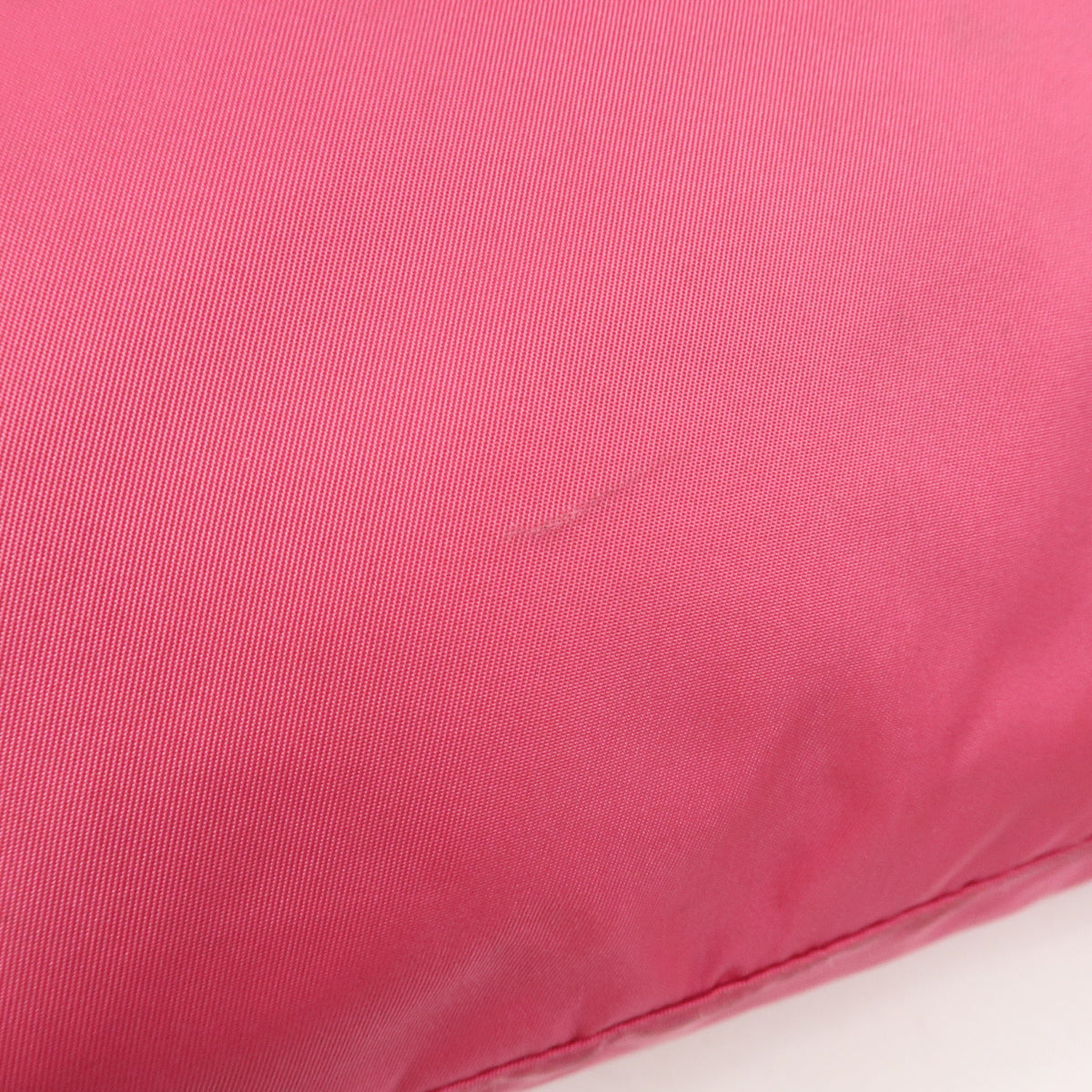 PRADA Logo Nylon Saffiano Leather Tote Bag Shoulder Bag Pink