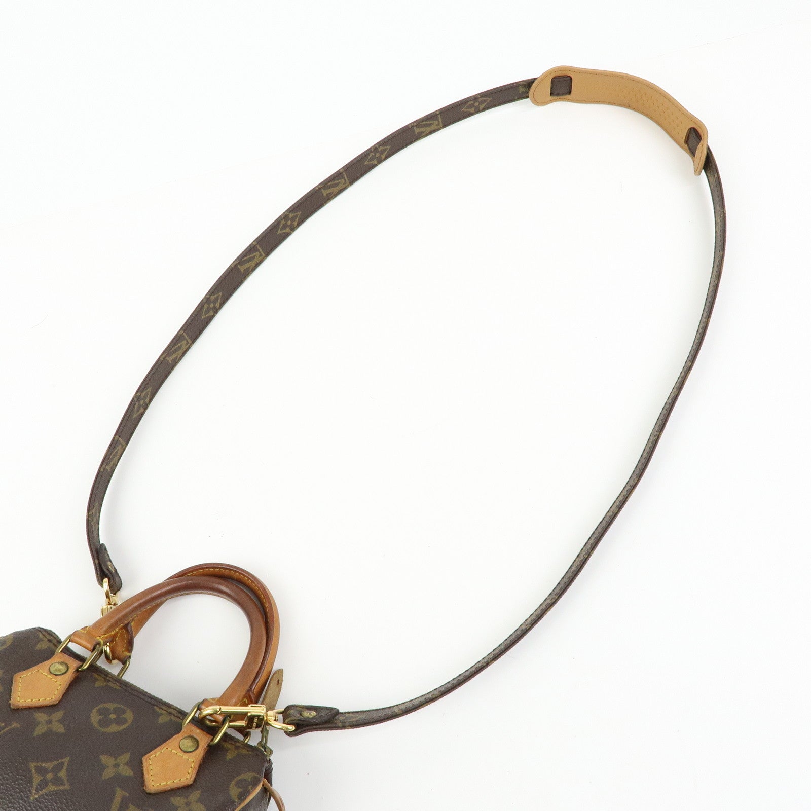 Louis Vuitton Monogram Canvas Mini Speedy Hand Bag & Strap M41534