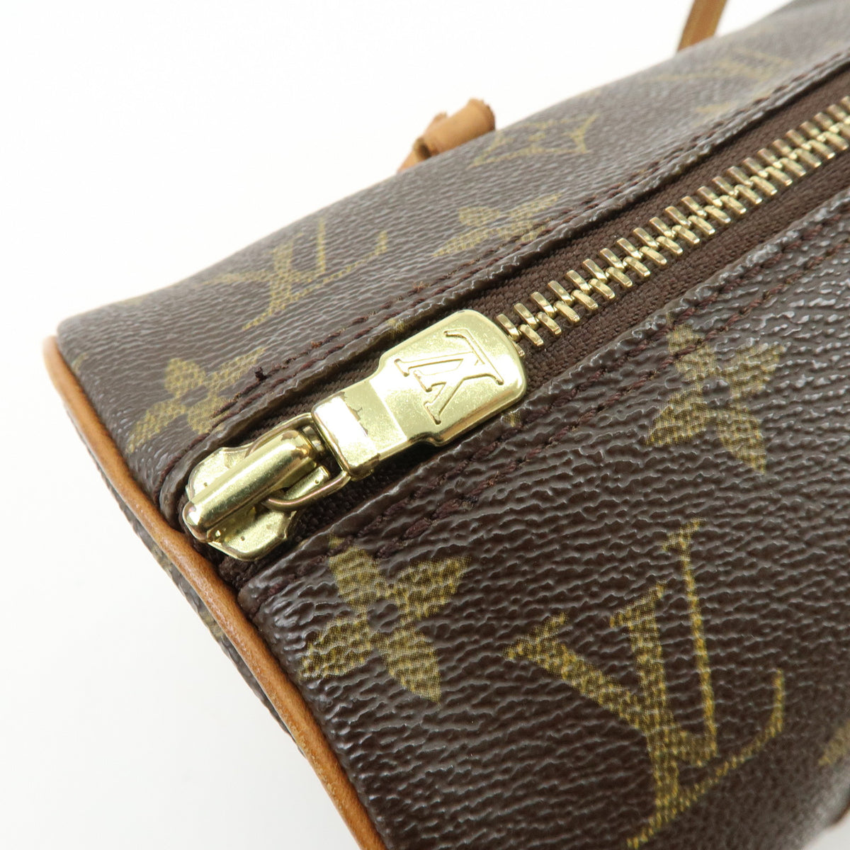Louis Vuitton Monogram Papillon 30 Hand Bag Brown M51385