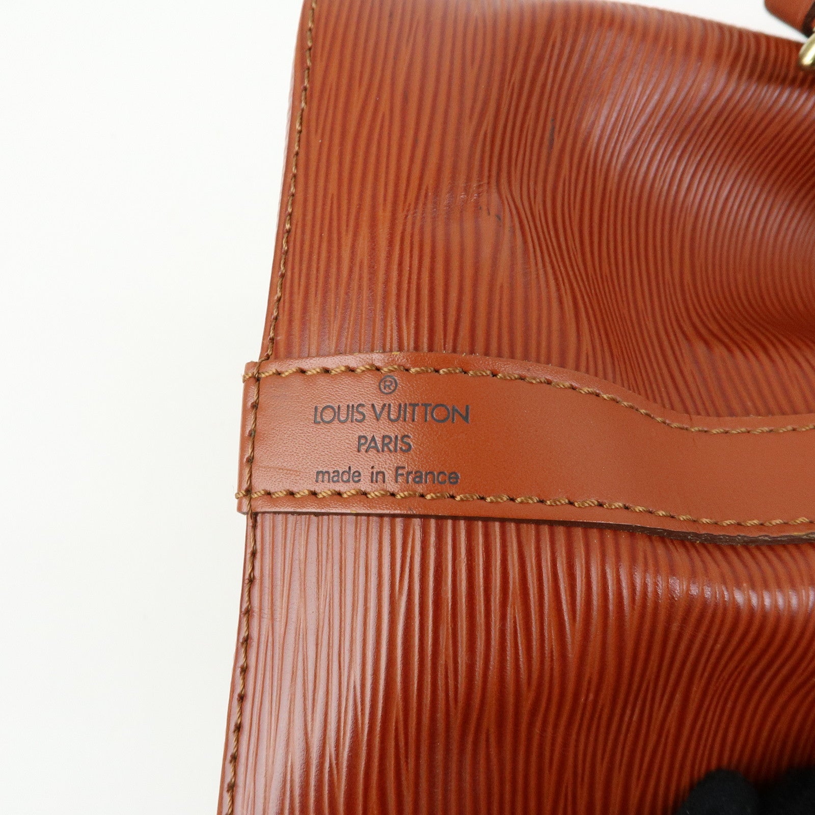 Louis Vuitton Epi Petit Noe Leather Shoulder Bag Kenya Brown M44103