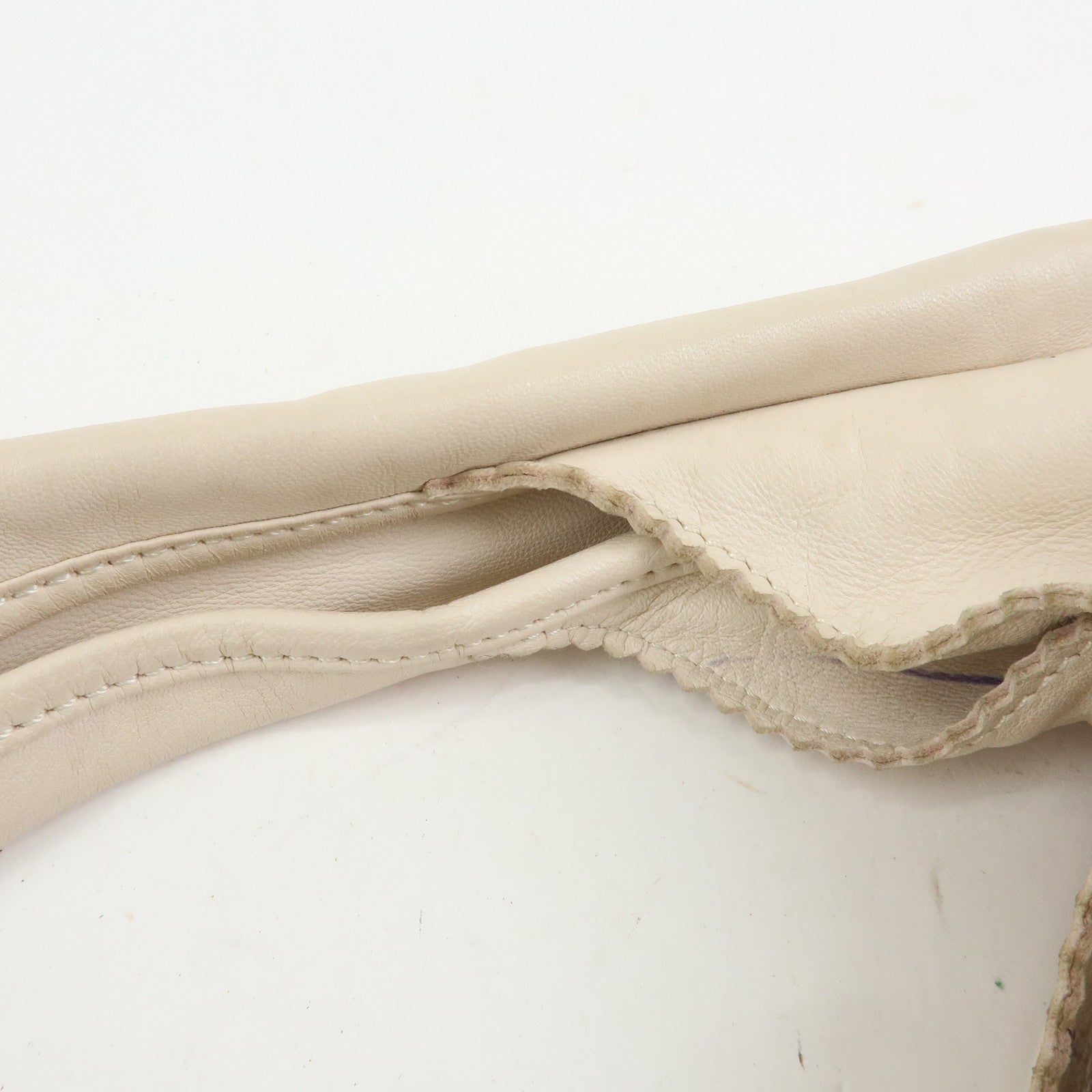 LOEWE Anagram Nappa Leather Hand Bag Shoulder Bag Ivory