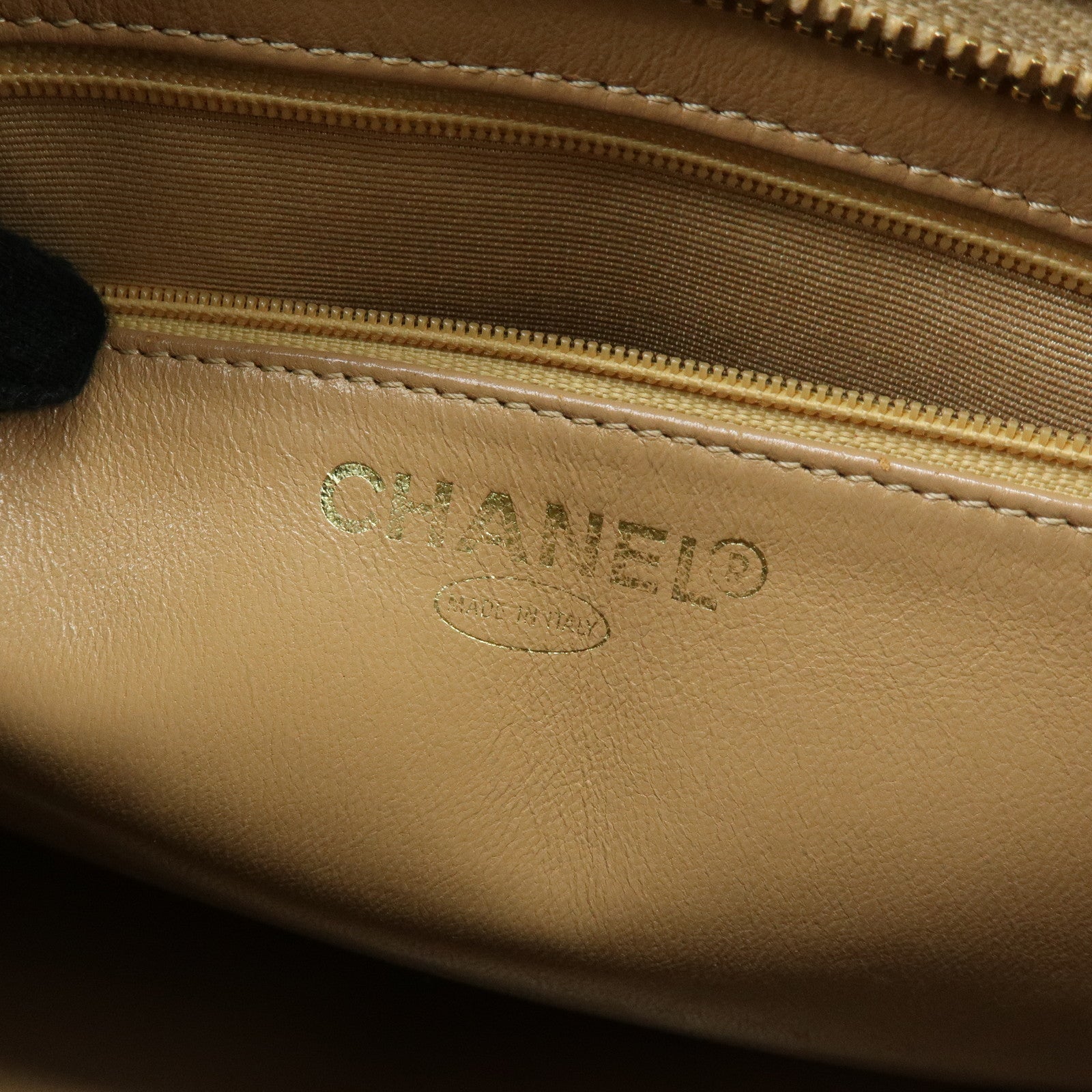 CHANEL Medallion Matelasse COCO Mark Tote Bag Hand Bag Beige A01804
