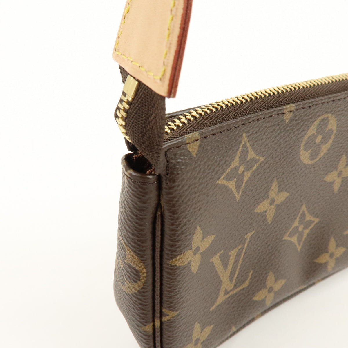 Louis Vuitton Monogram Mini Pochette Accessoires Hand Bag Bown M58009